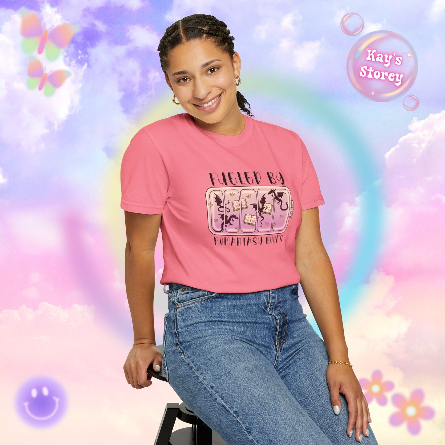 Fueled by Romantasy Books Comfort Colors T-Shirt