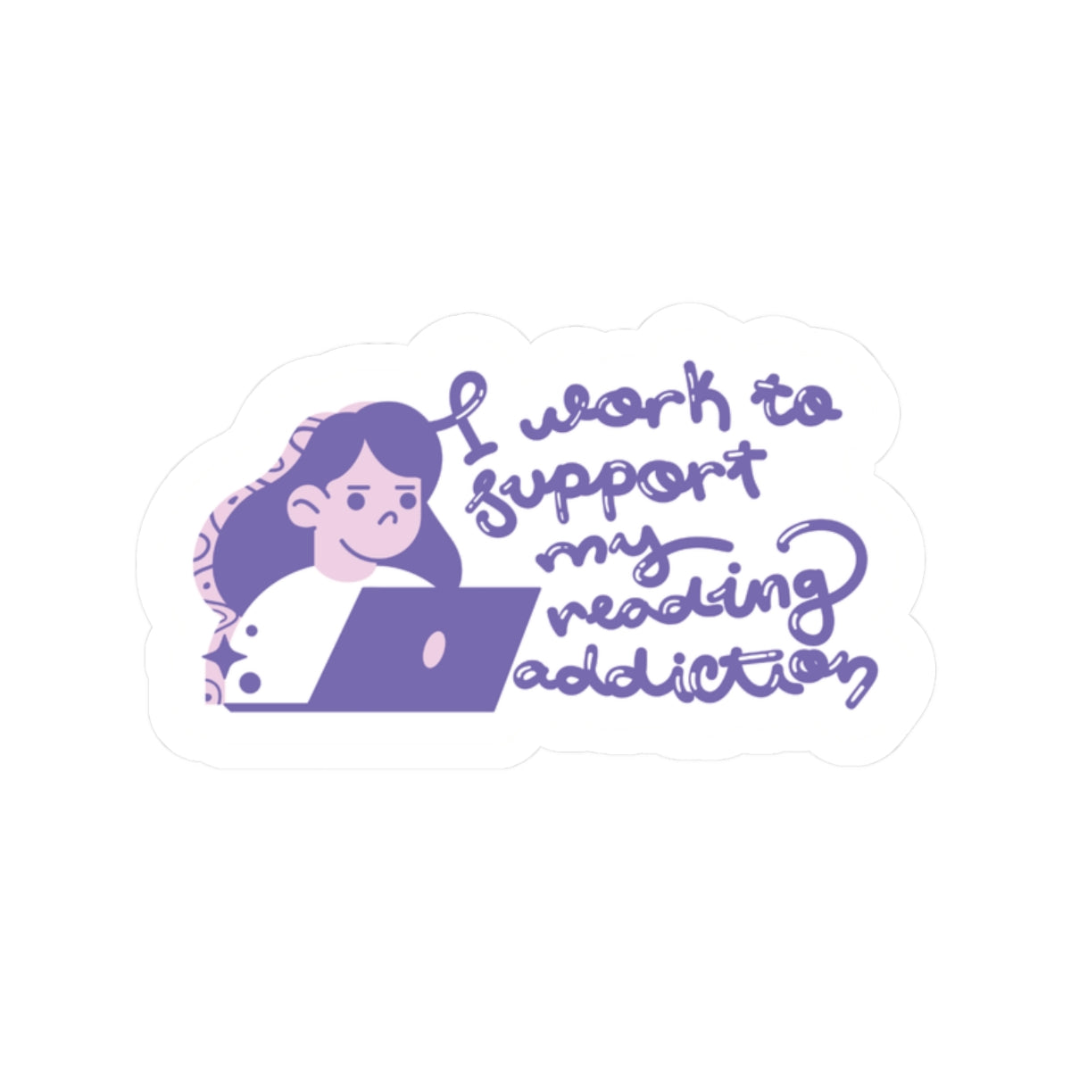 Book Addiction Sticker