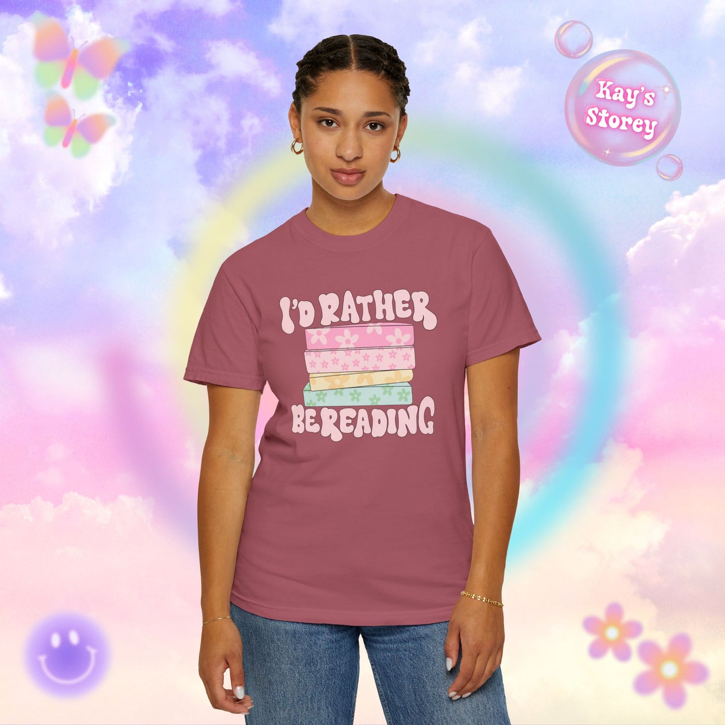 I'd Rather Be Reading Comfort Colors T-Shirt