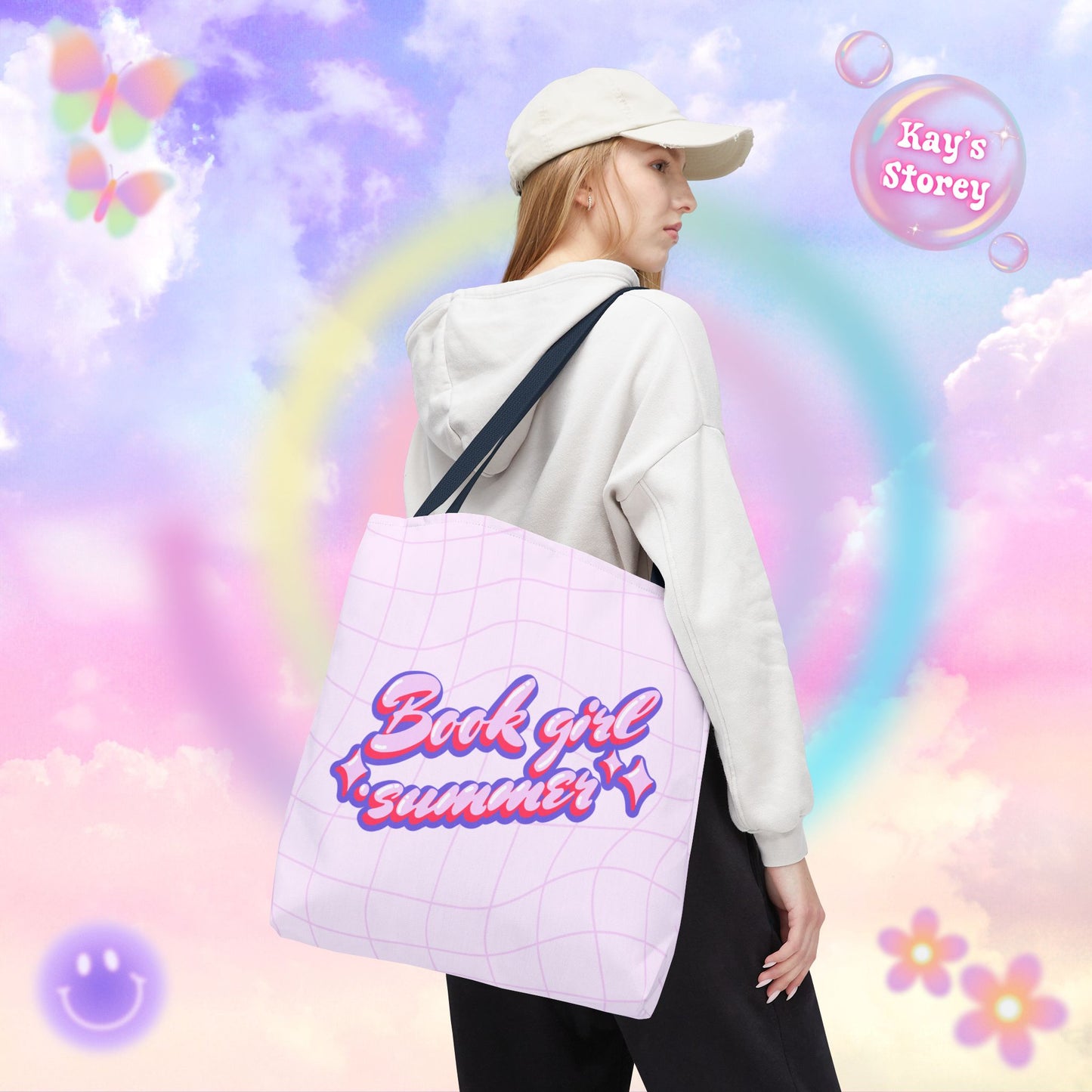 Book Girl Summer Tote Bag