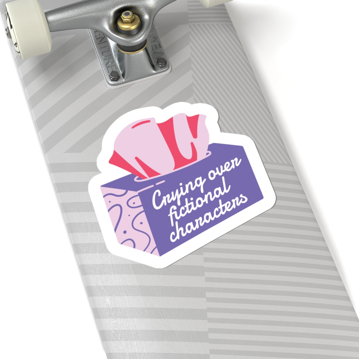 Crying Over Fictional Characters Sticker