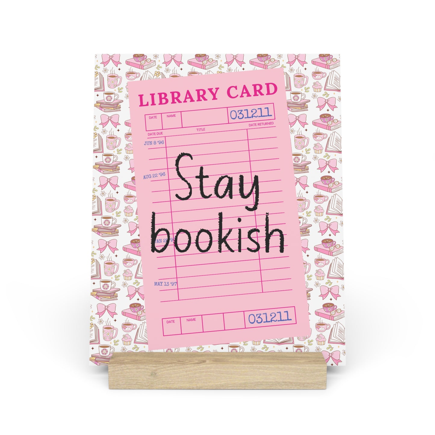 Stay Bookish Bookshelf Decor with Stand