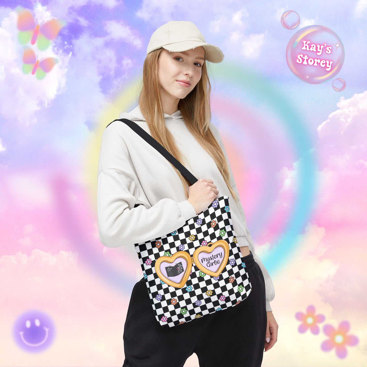 Mystery Girlie Tote Bag