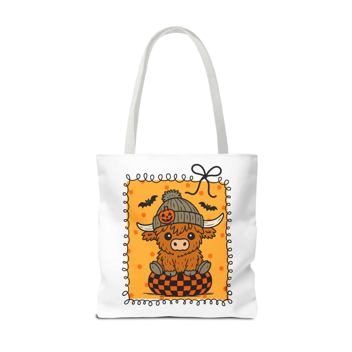Spooky Season Highland Cow Tote Bag
