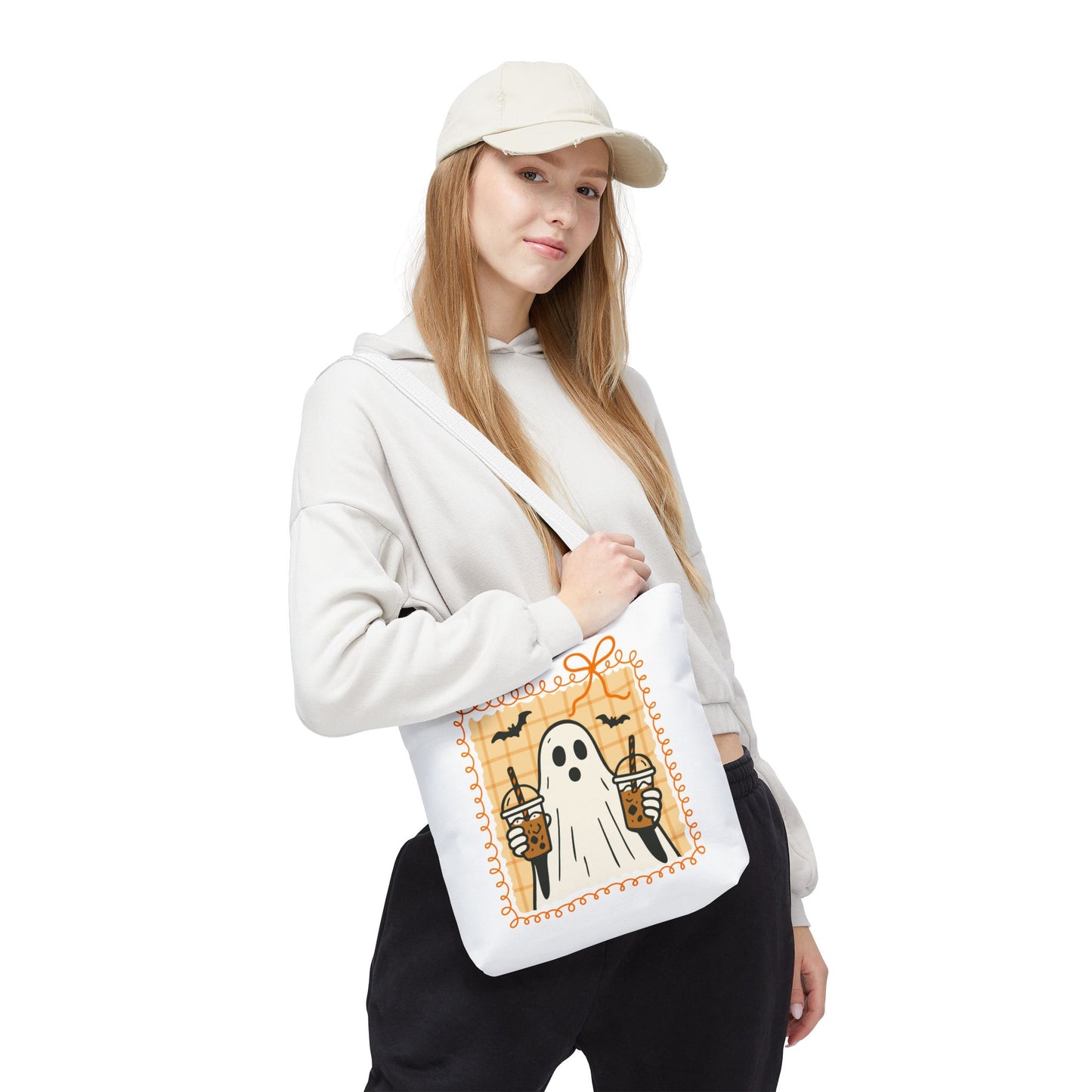 Spooky Season Ghostly Coffee Tote Bag