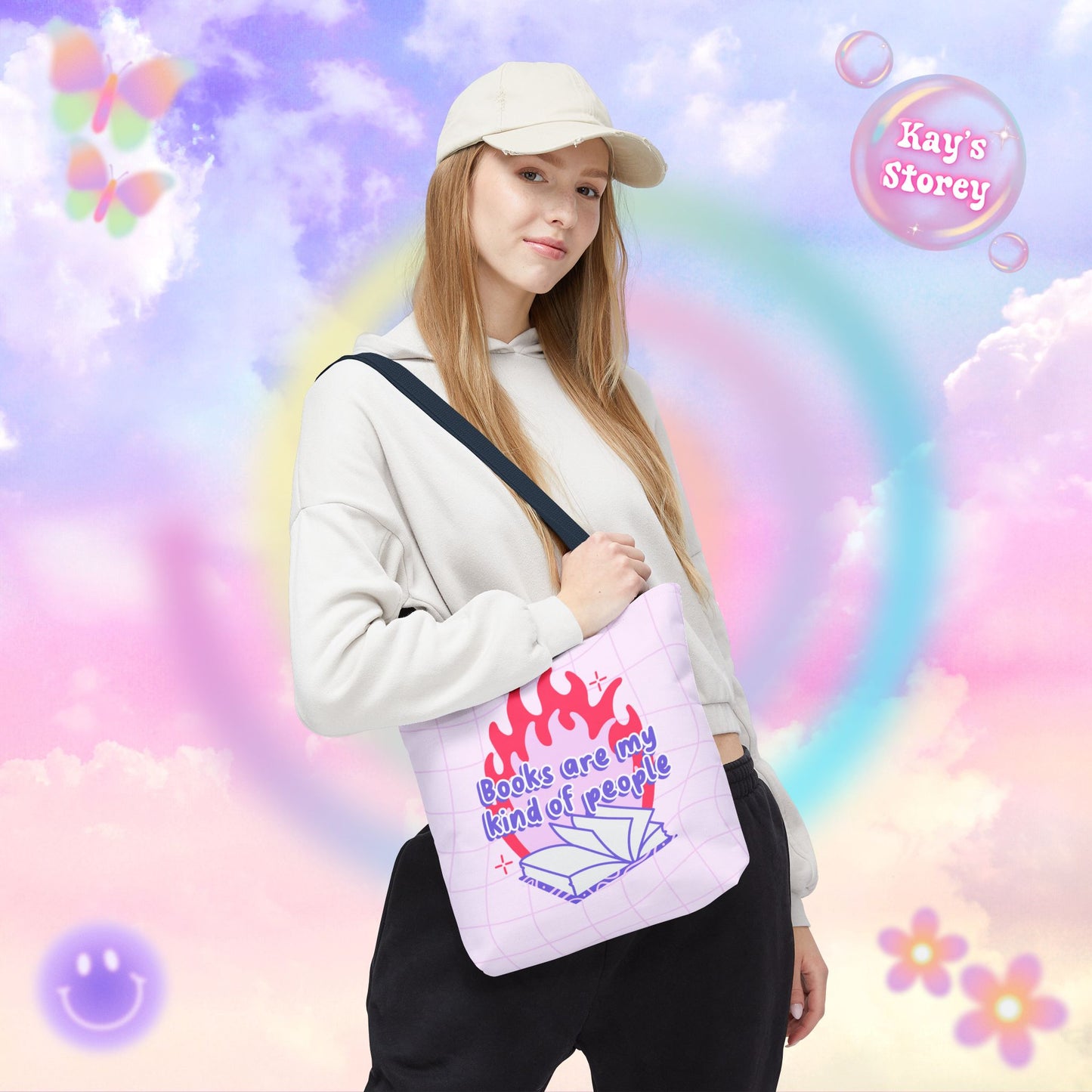 Books are my Kind of People Tote Bag