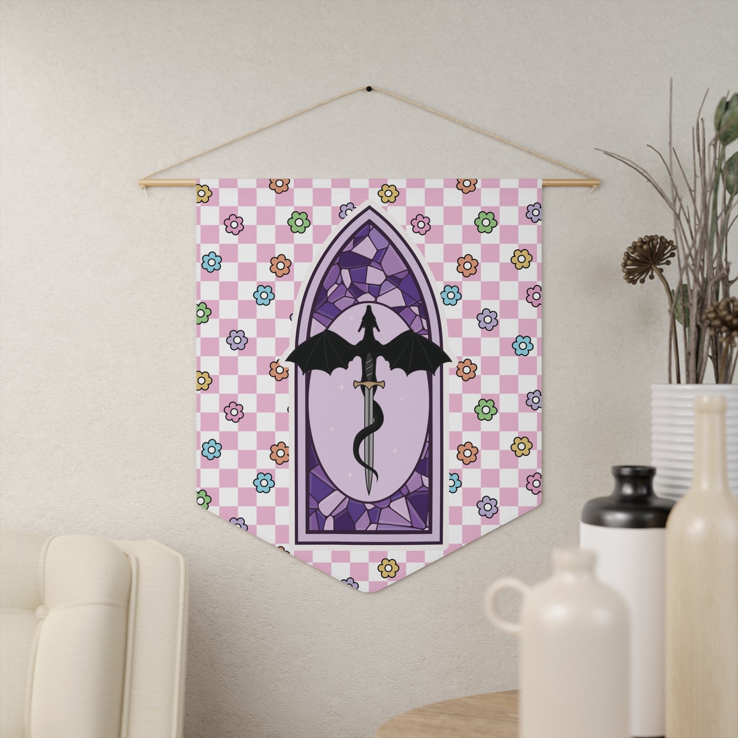 Pink Romantasy Pennant