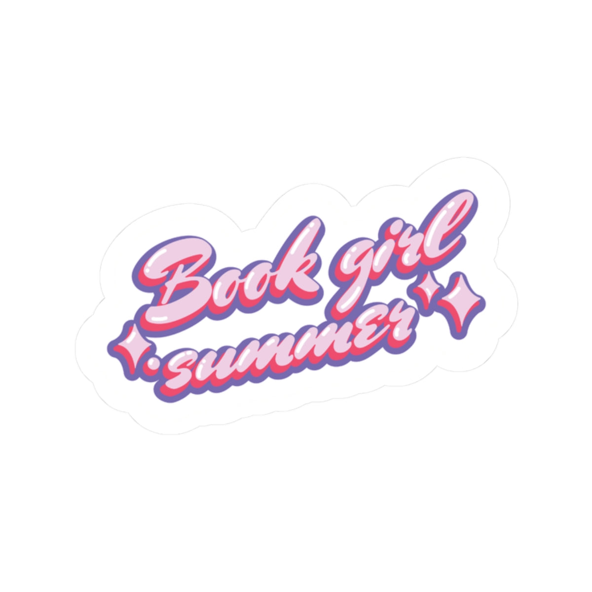 Book Girl Summer Sticker