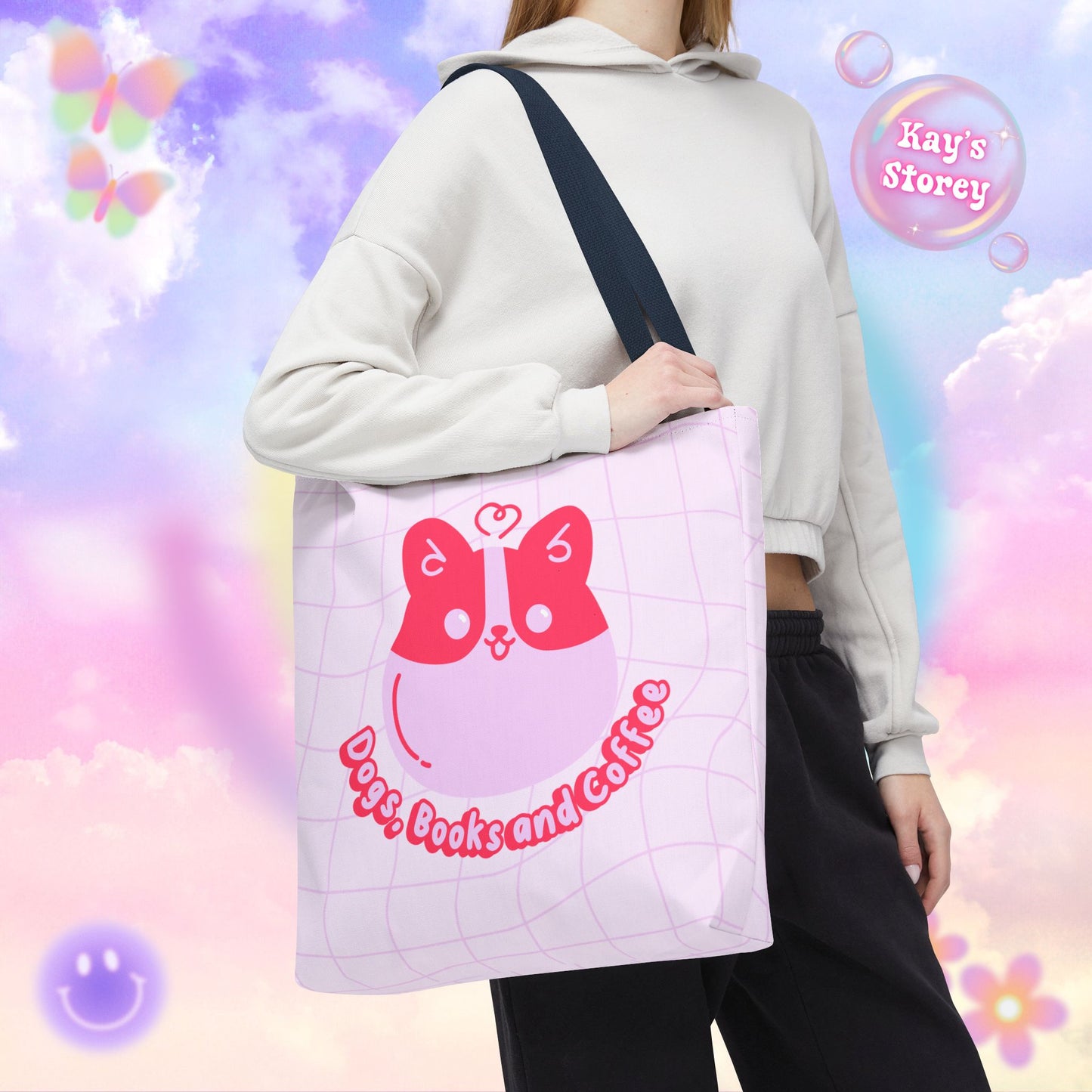 Dogs, Books & Coffee Tote Bag