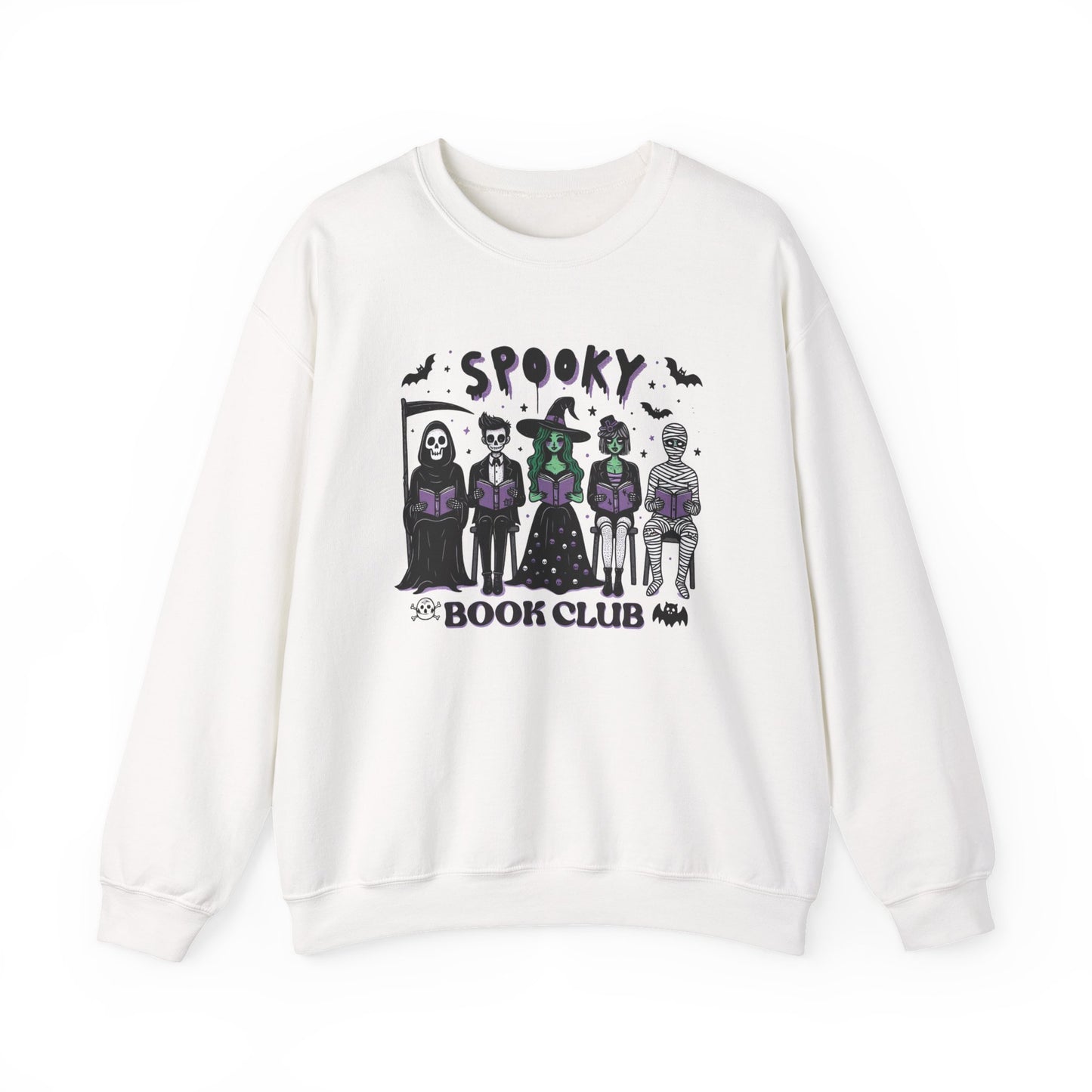 Spooky Book Club Sweatshirt, Long Sleeve Shirt for Spooky Season Bookish Gift,  Halloween Reading Apparel
