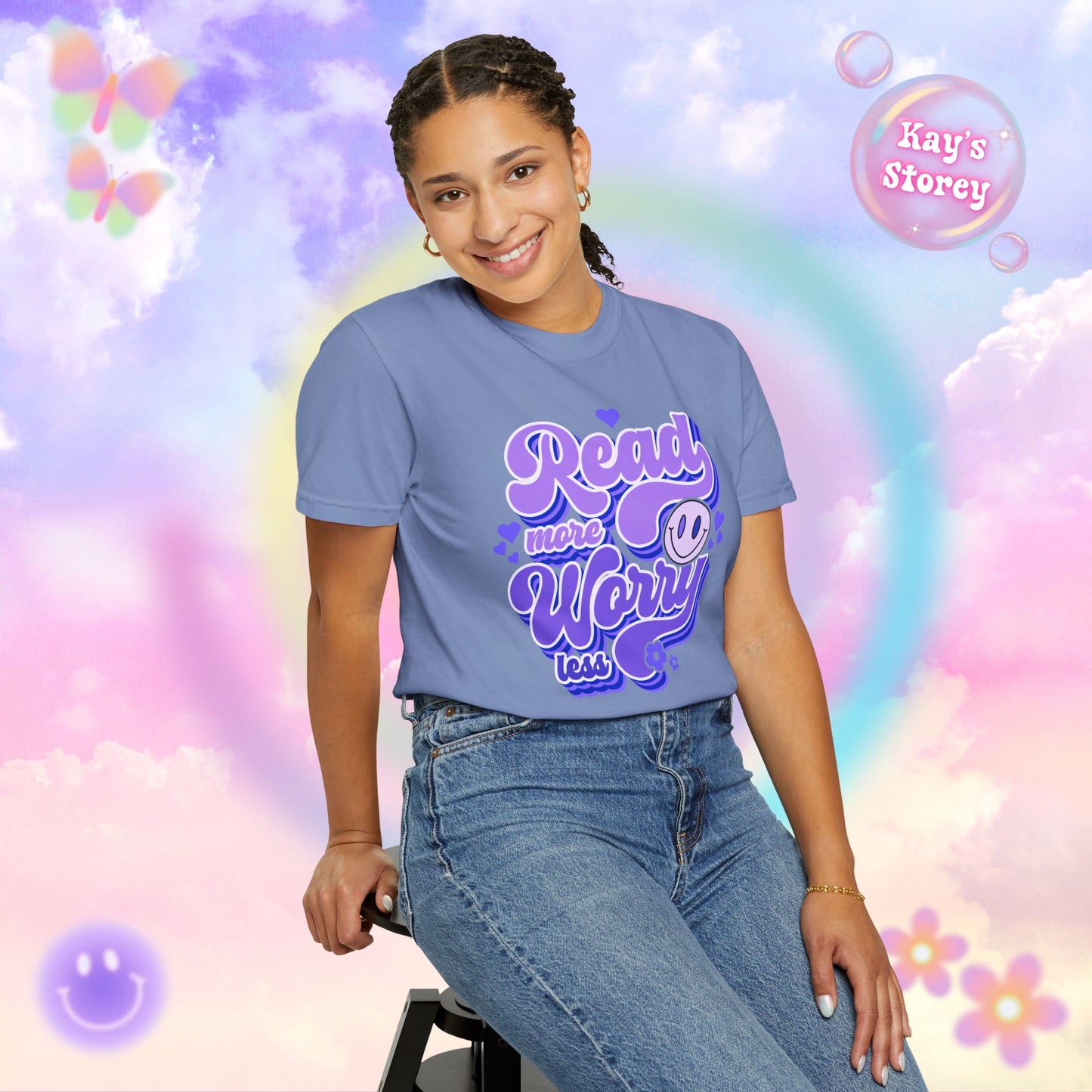 Read More, Worry Less Comfort Colors T-Shirt