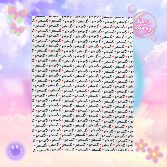 White Smut Bookish Velveteen Plush Blanket - Cozy Reading Throw