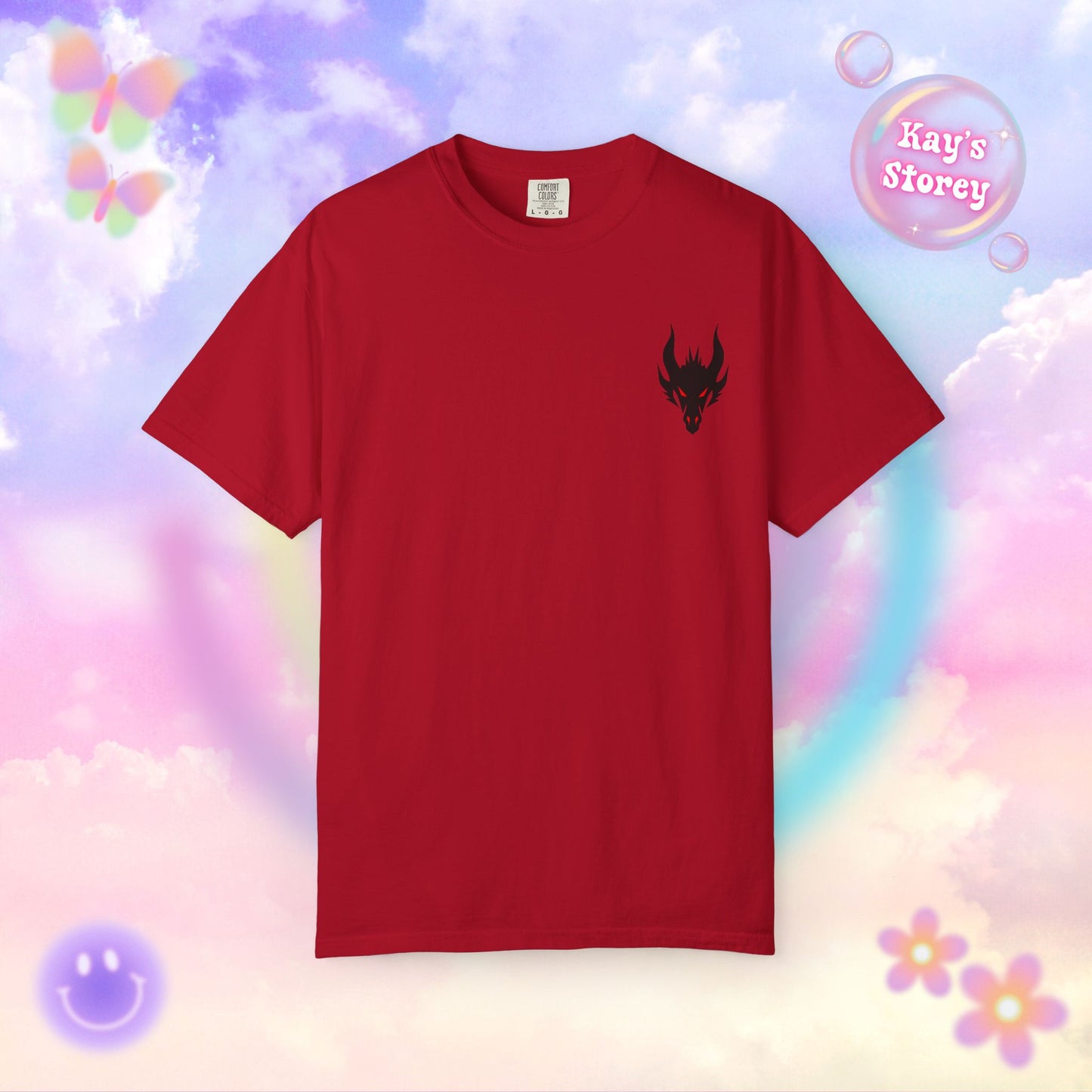 Book Dragon Red Comfort Colors T-Shirt