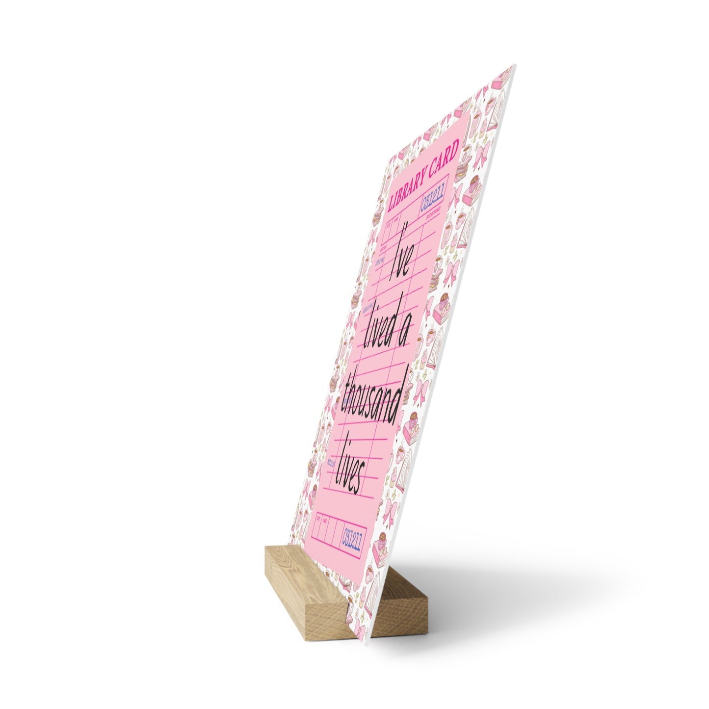 I've Lived a Thousand Lives Bookshelf Decor with Stand
