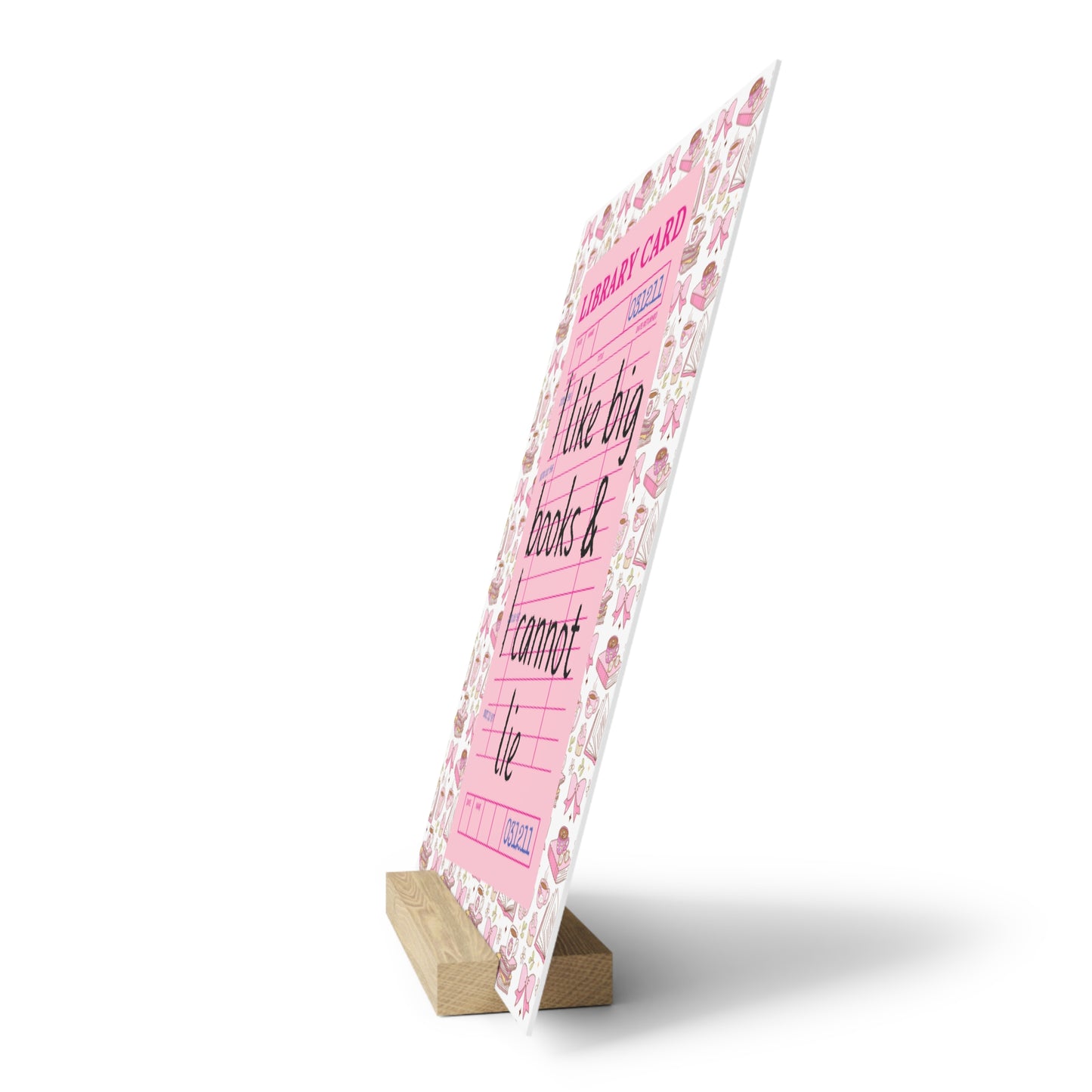 I Like Big Books & I Cannot Lie Bookshelf Decor with Stand