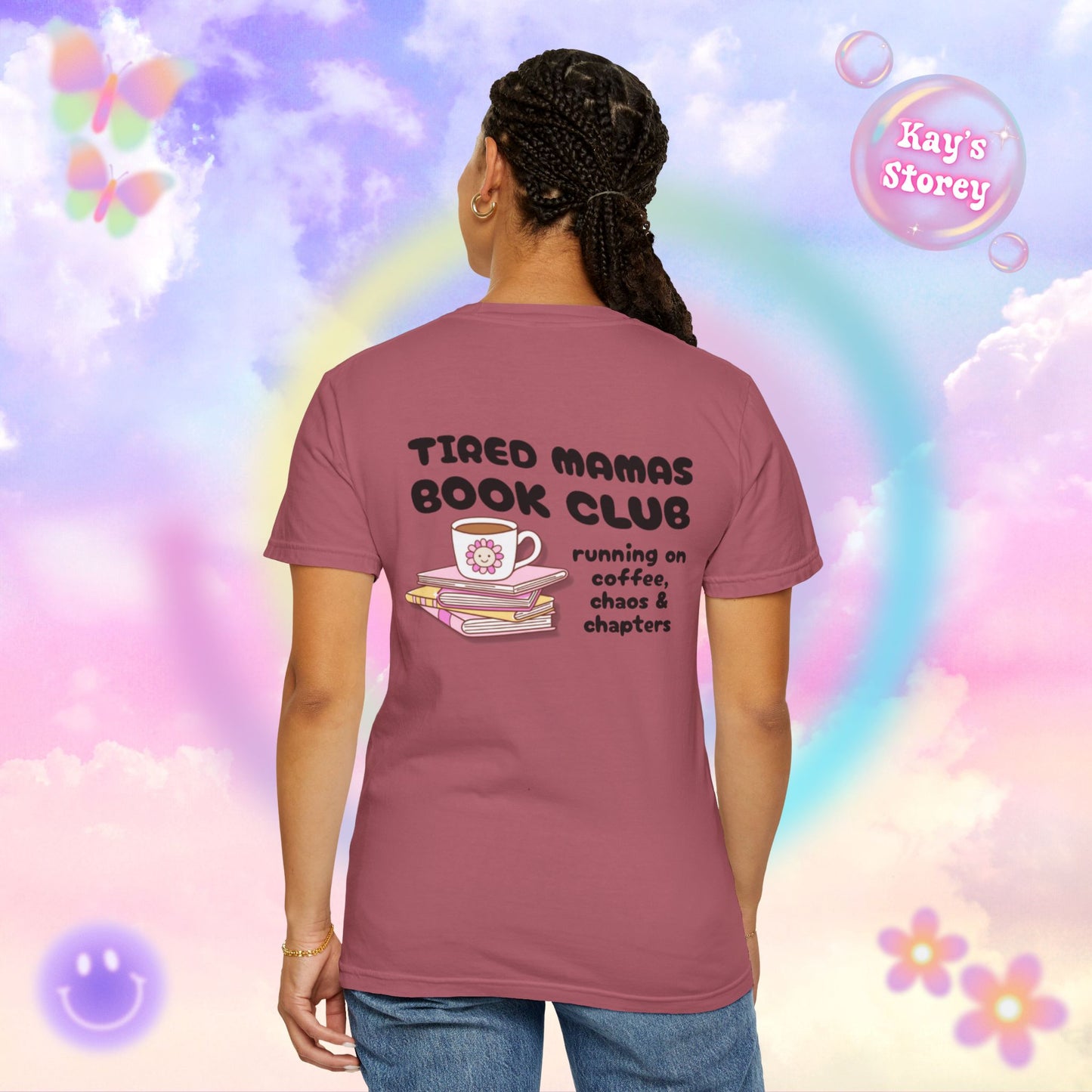 Tired Mamas Book Club Comfort Colors T-Shirt