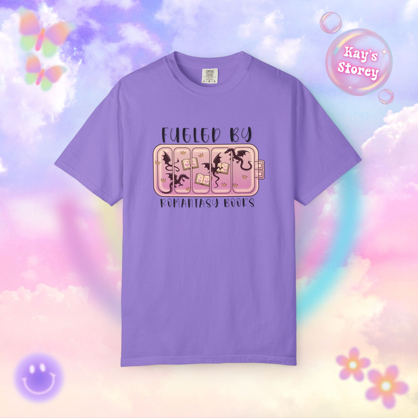 Fueled by Romantasy Books Comfort Colors T-Shirt