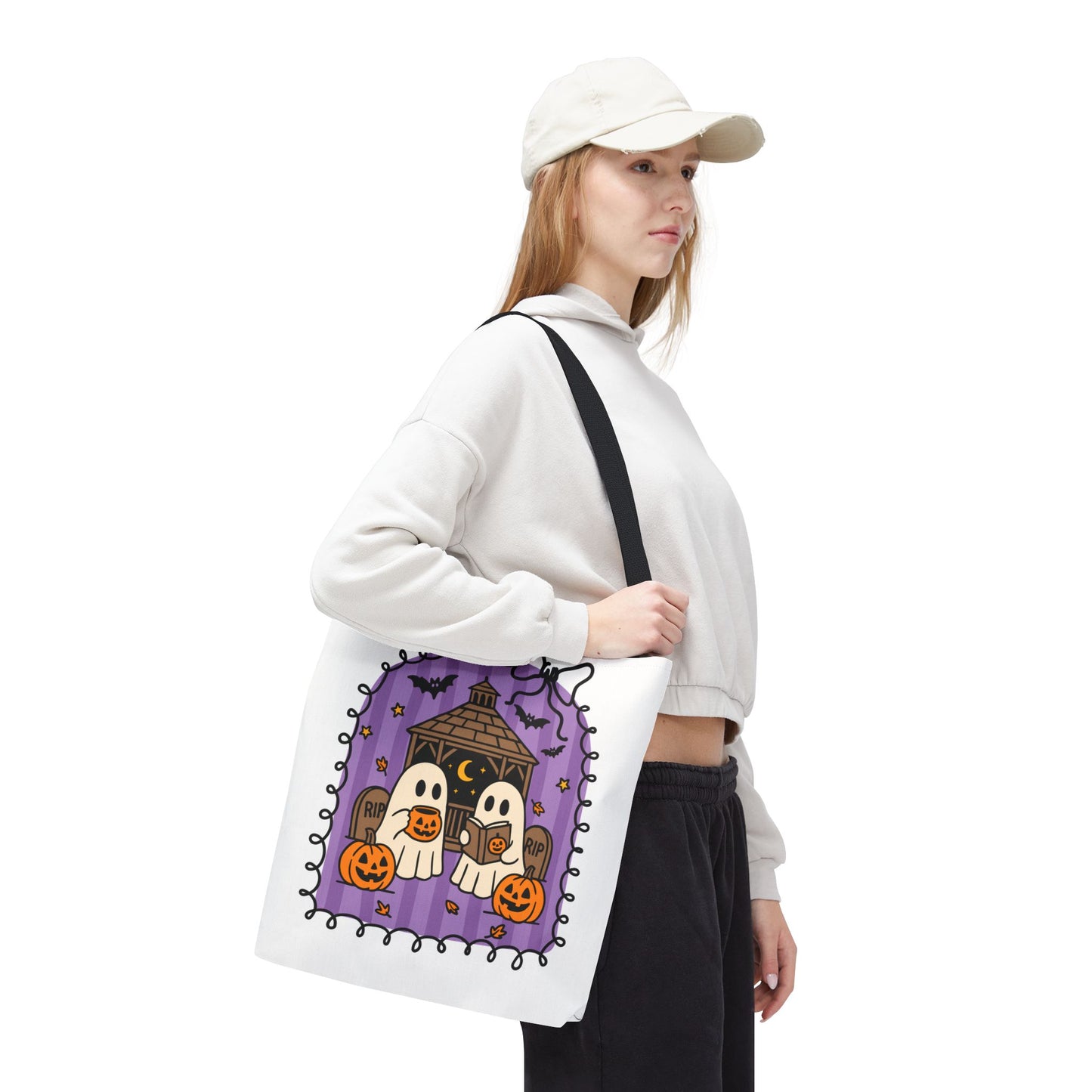 Spooky Season Ghostly Meeting Tote Bag