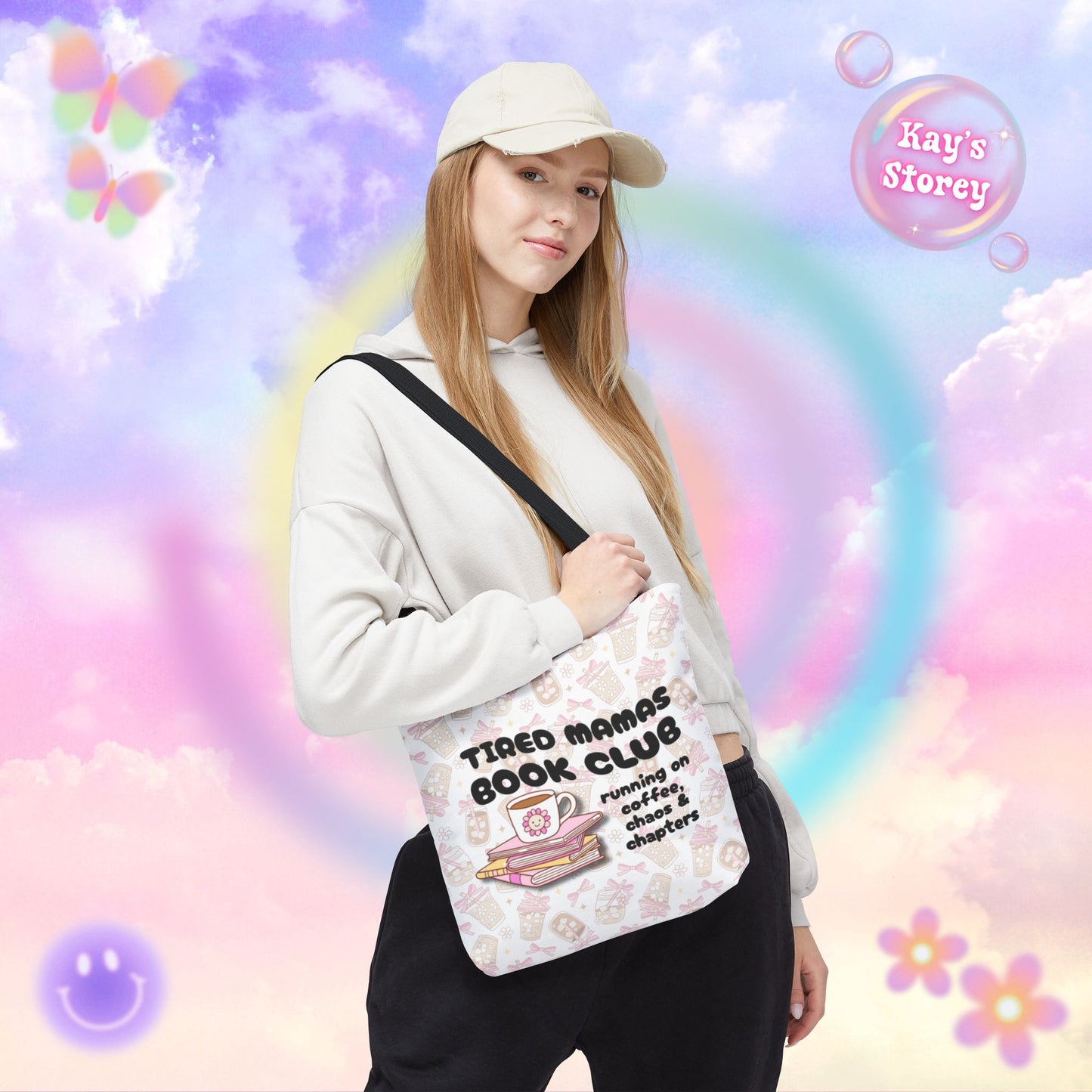 Tired Mamas Book Club Tote Bag