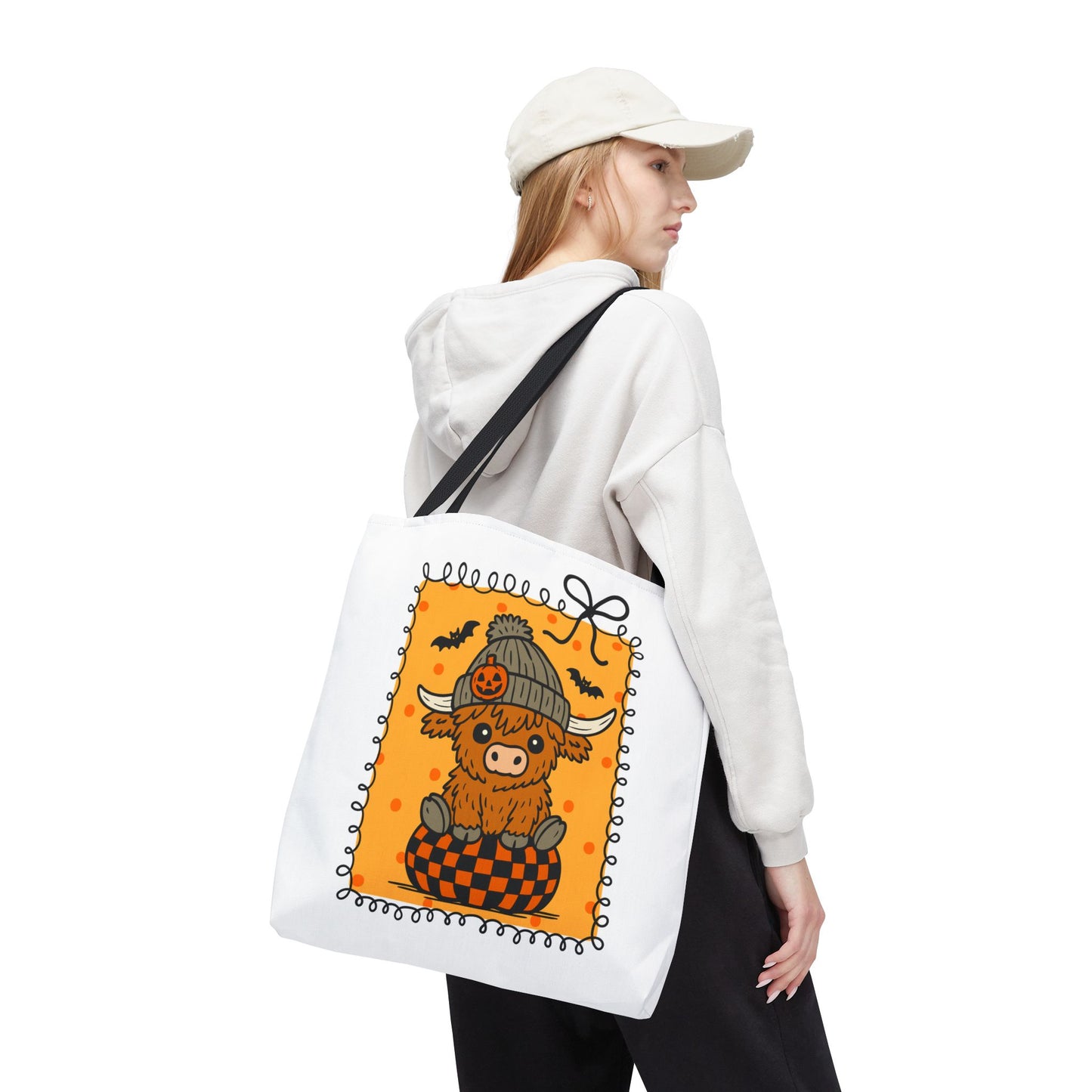 Spooky Season Highland Cow Tote Bag