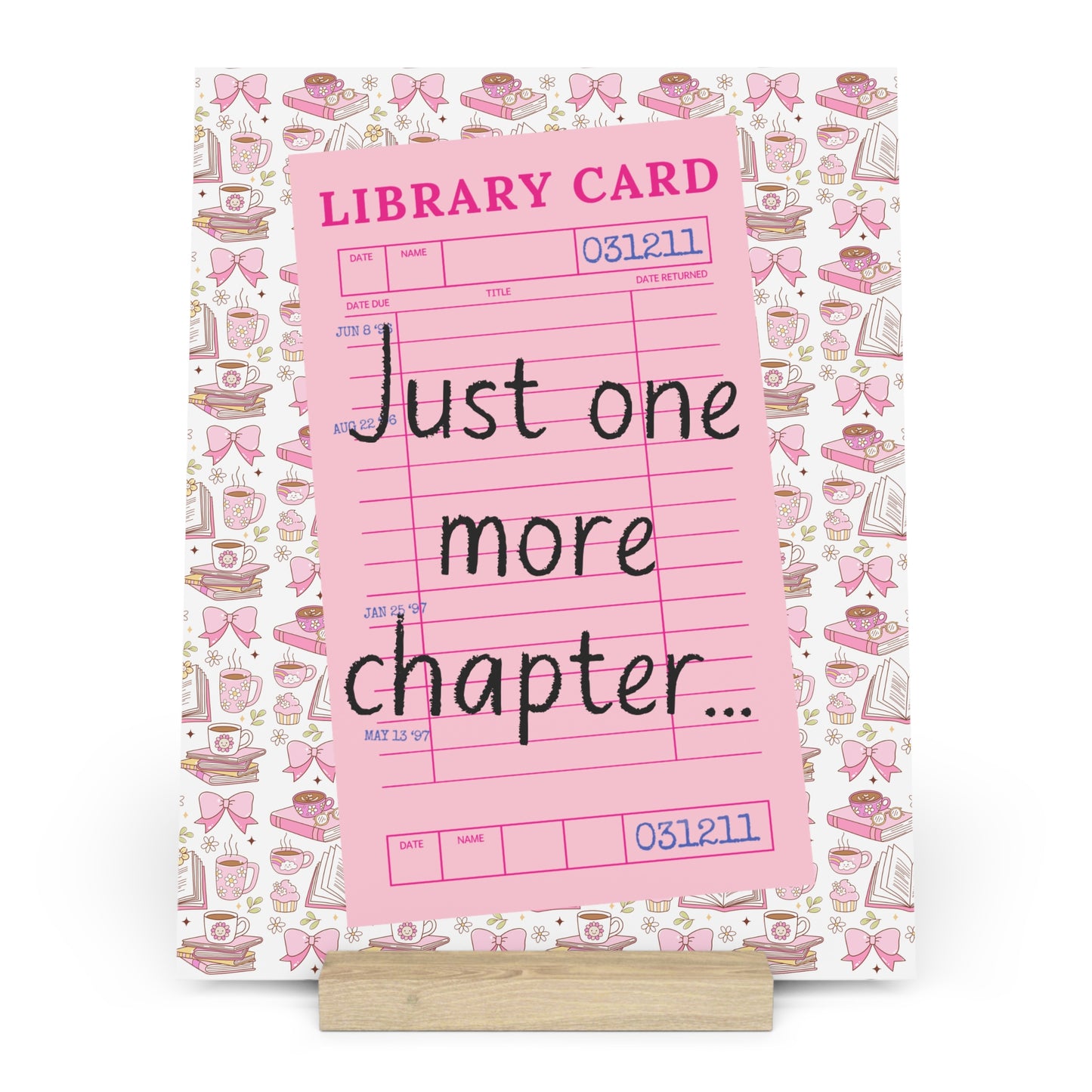 Just One More Chapter... Bookshelf Decor with Stand