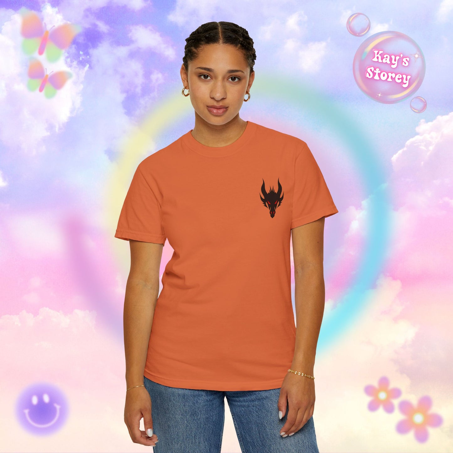 Book Dragon Red Comfort Colors T-Shirt