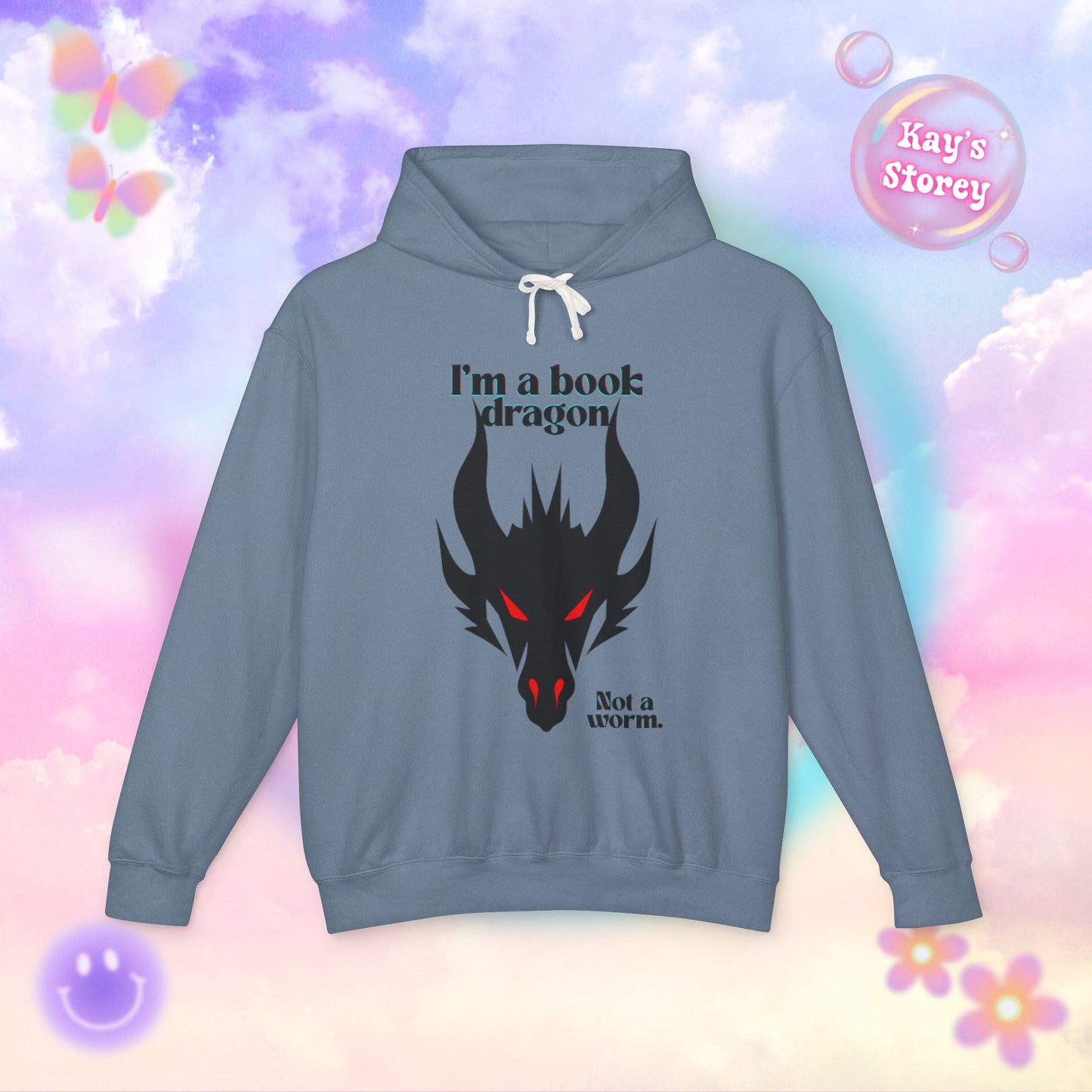 Red Book Dragon Unisex Lightweight Hooded Sweatshirt