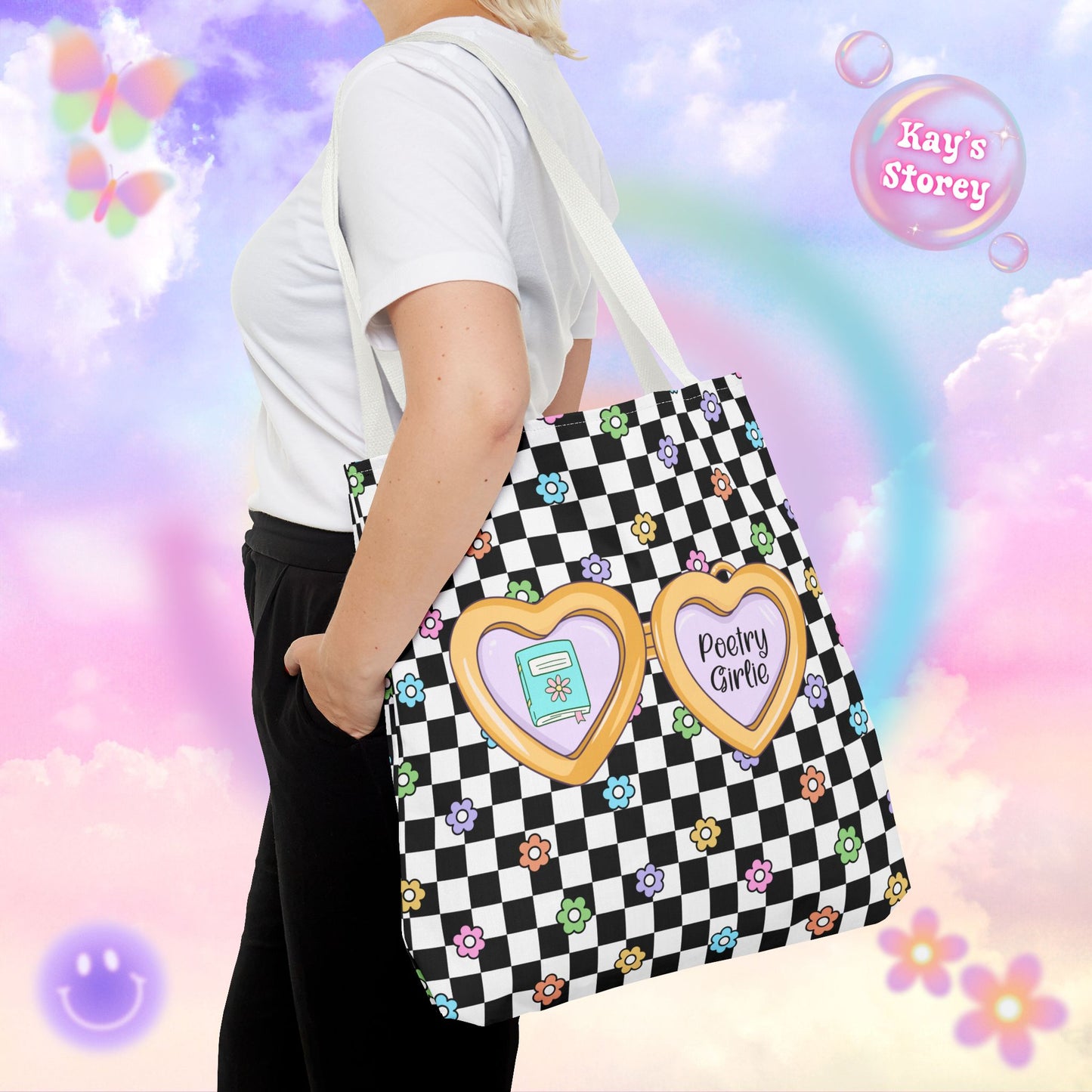 Poetry Girlie Tote Bag