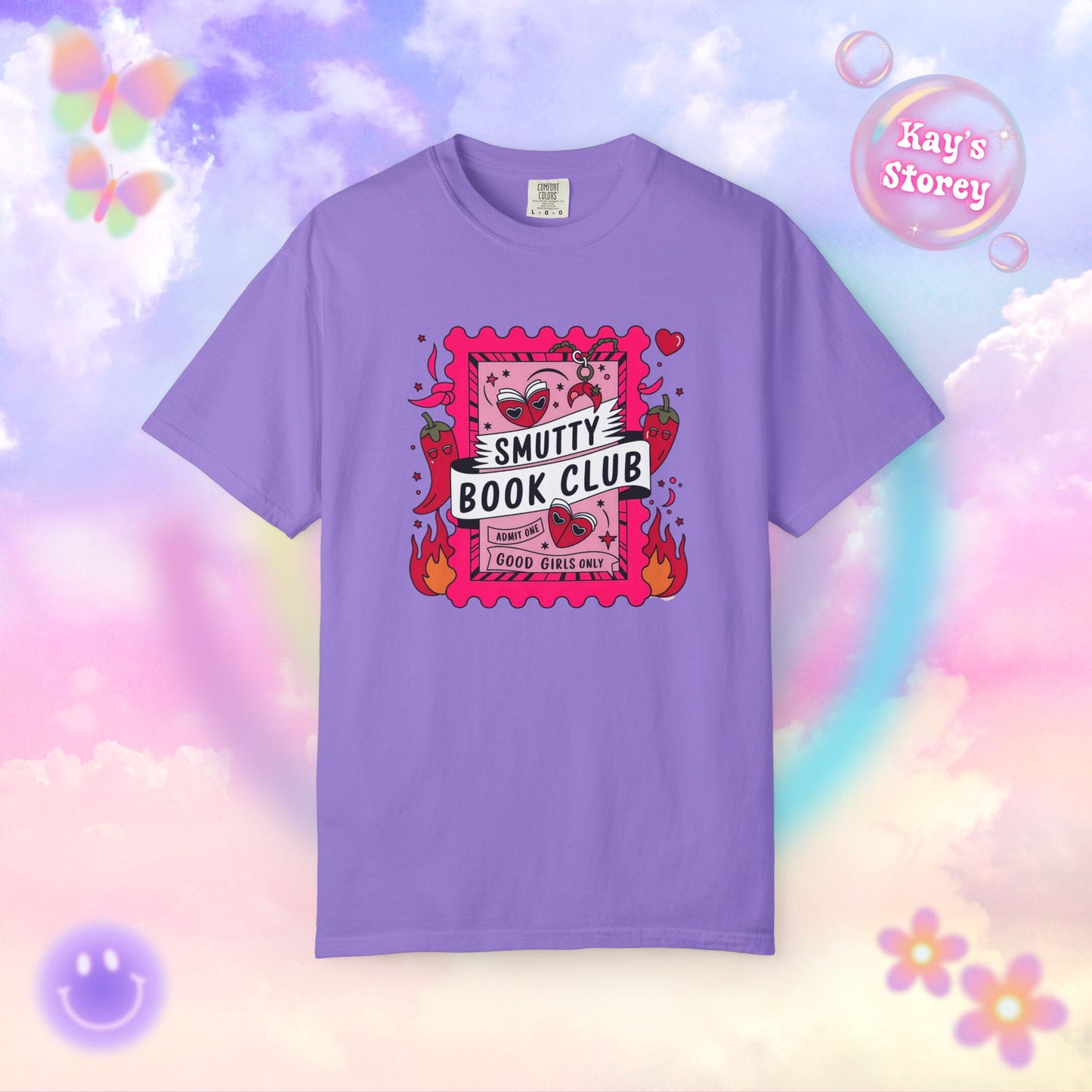 Smutty Book Club Comfort Colors T-Shirt