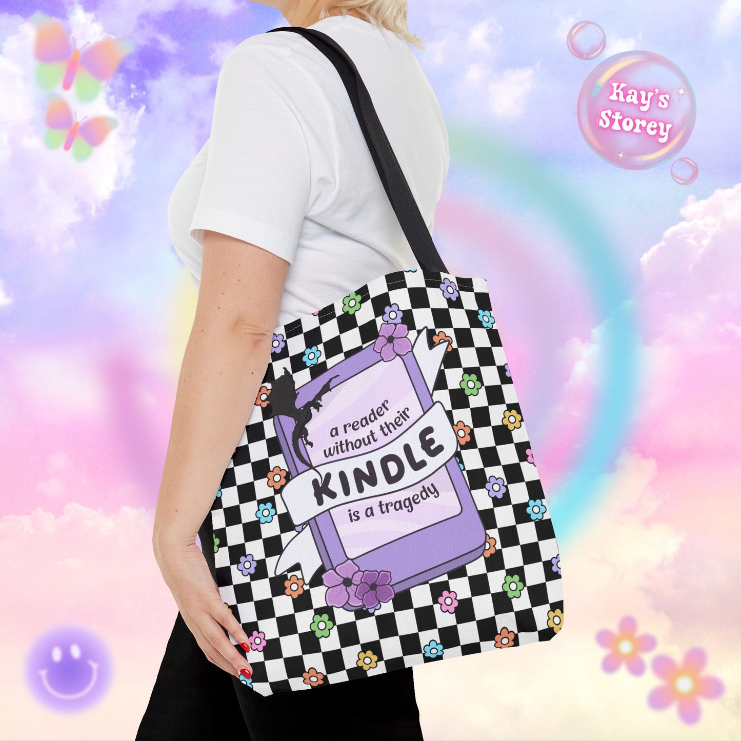 Reader Without Their Kindle Tote Bag