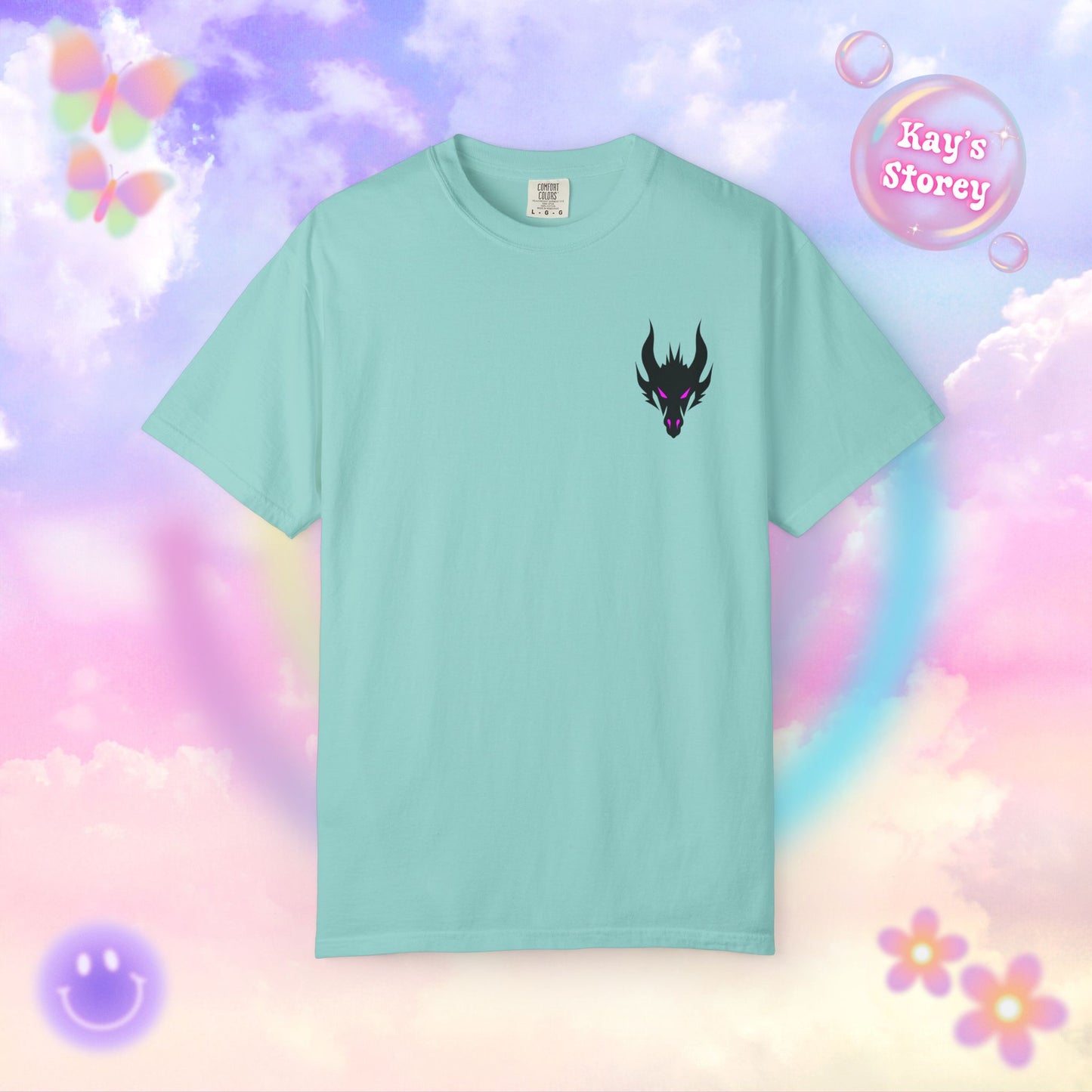 Book Dragon Pink Comfort Colors T-Shirt