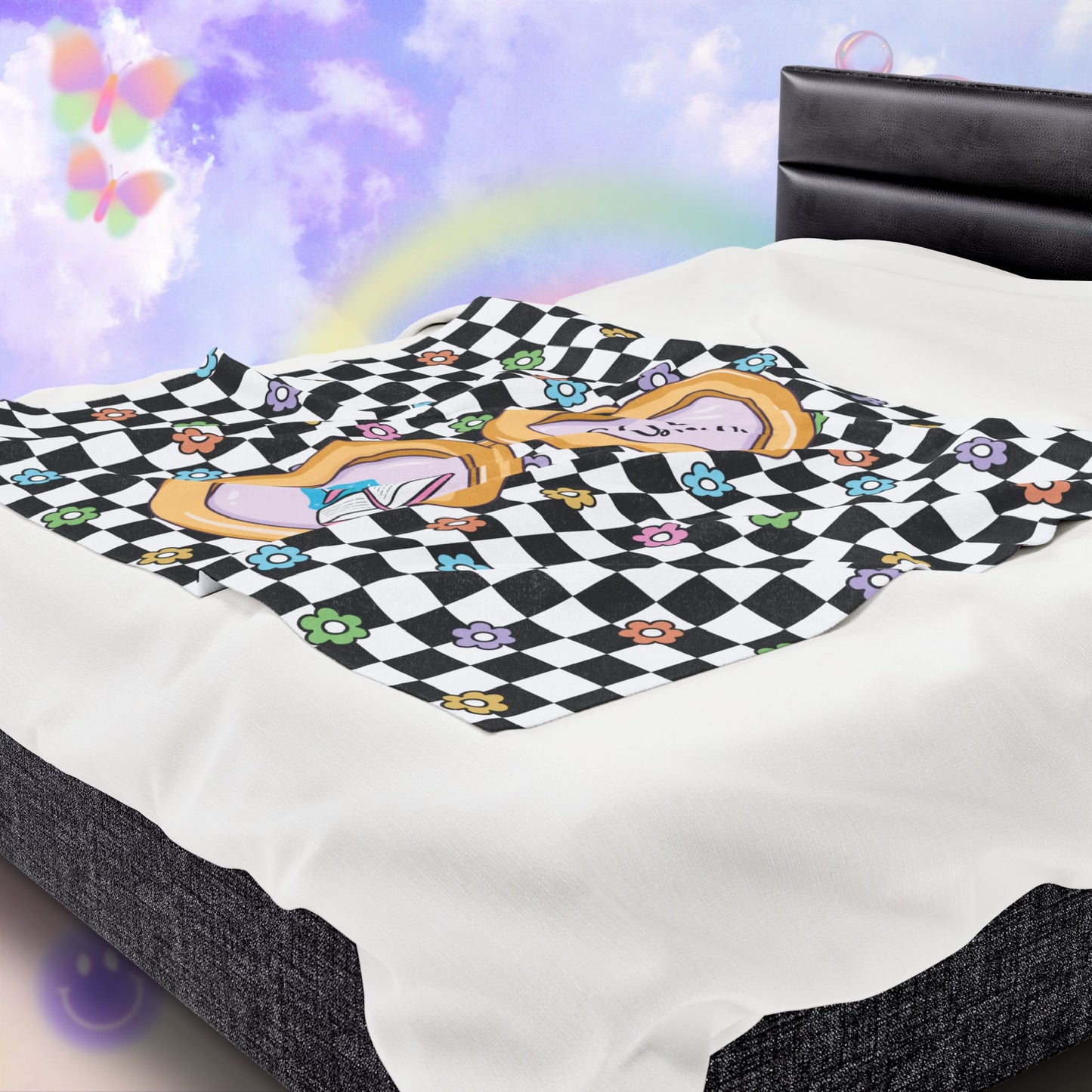 Sci-Fi Girlie Velveteen Plush Blanket