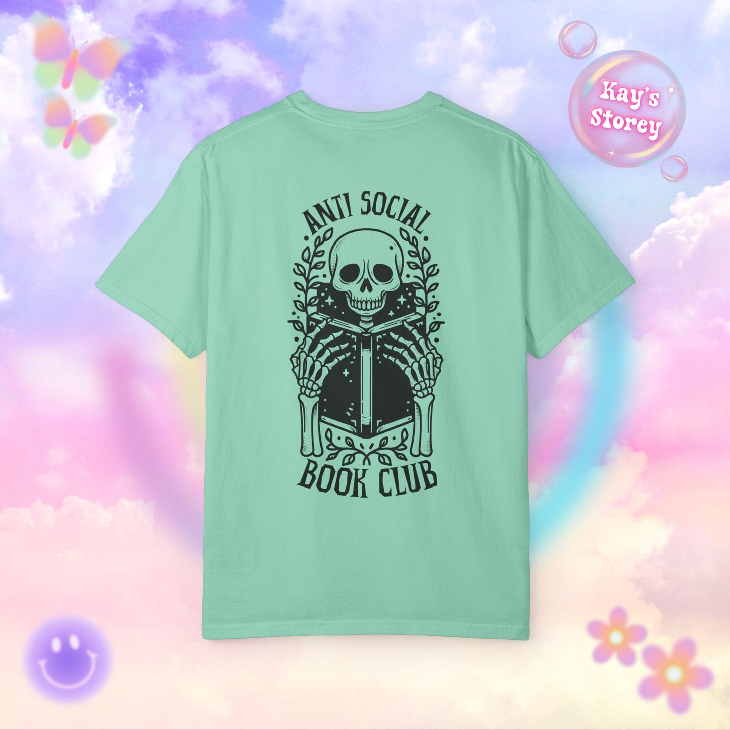 Skeleton Anti Social Comfort Colors T-Shirt