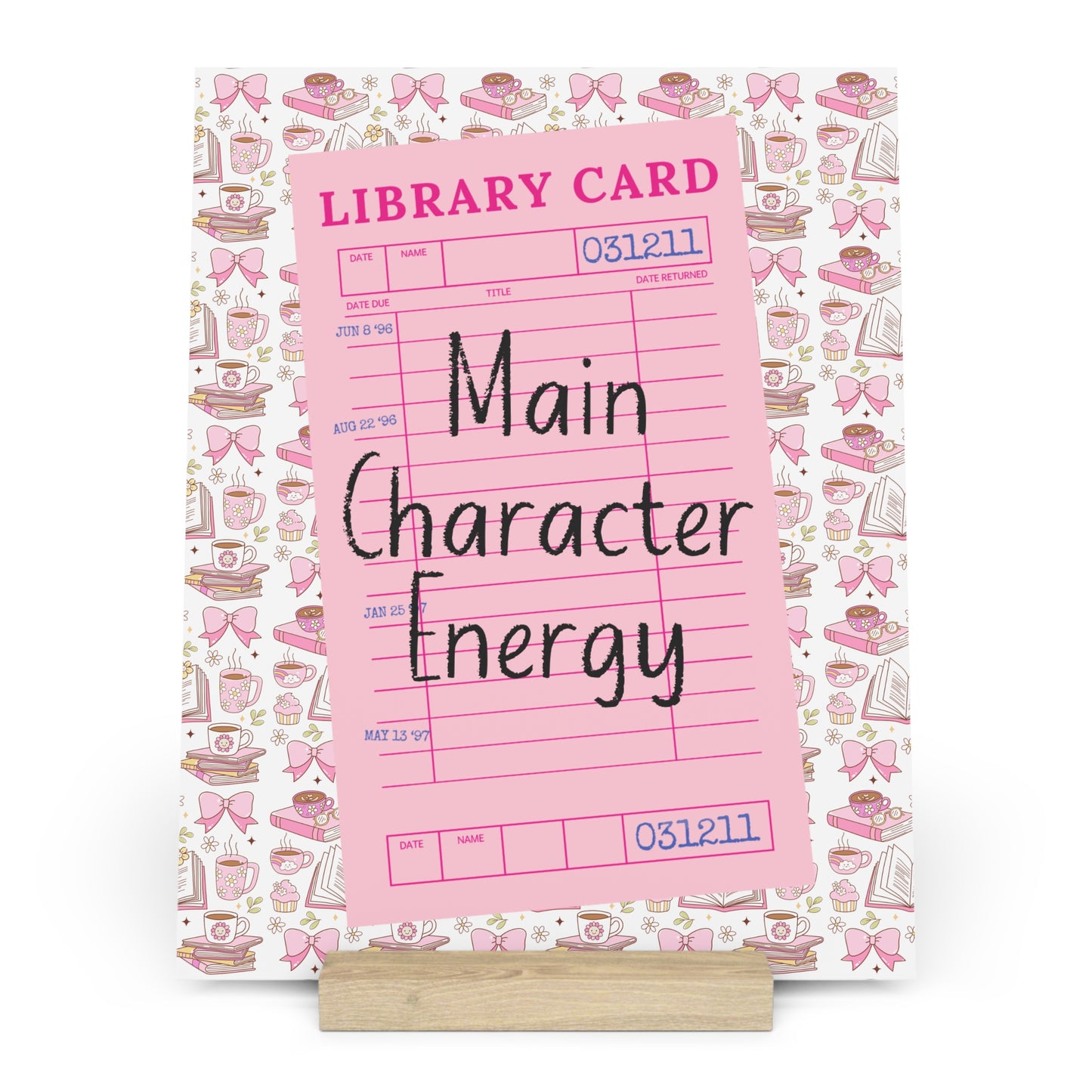 Main Character Energy Bookshelf Decor with Stand