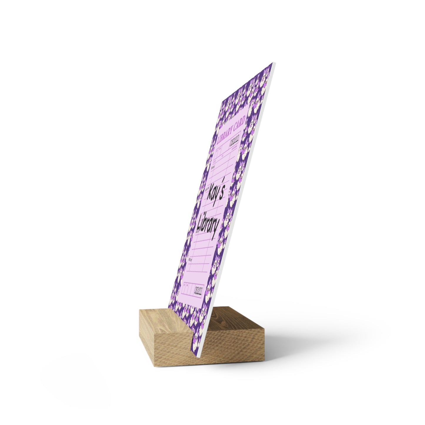 Personalized Bookshelf Decor with Stand