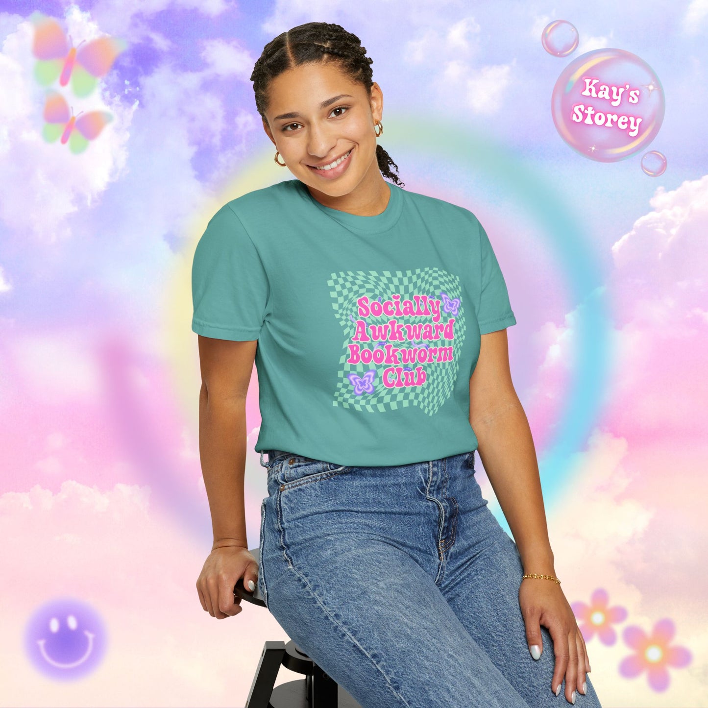 Socially Awkward Bookworm Club Comfort Colors T-Shirt