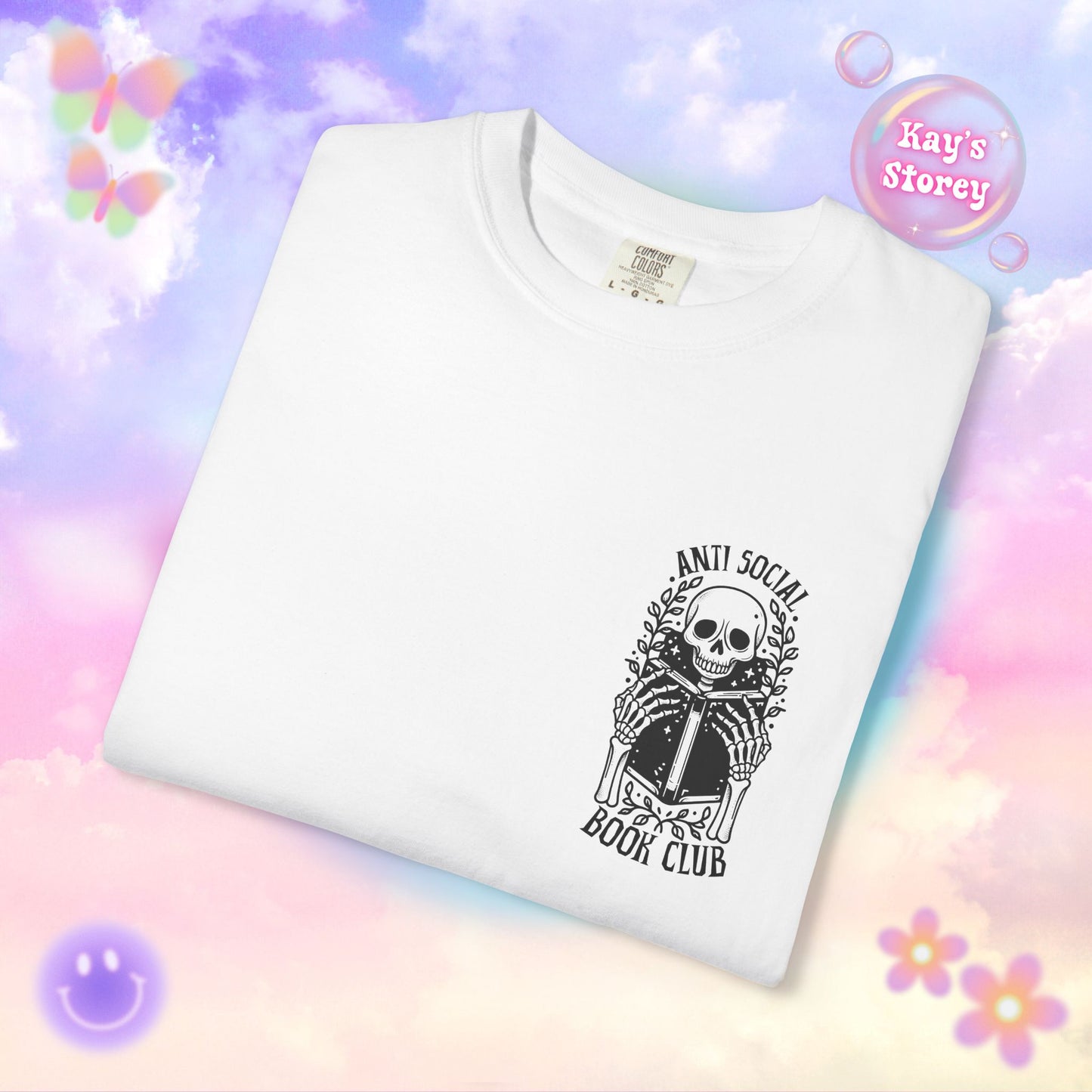 Skeleton Anti Social Comfort Colors T-Shirt