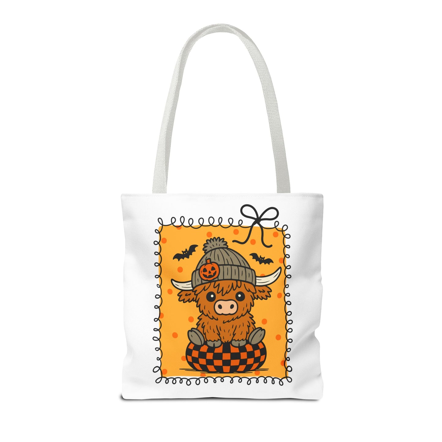 Spooky Season Highland Cow Tote Bag