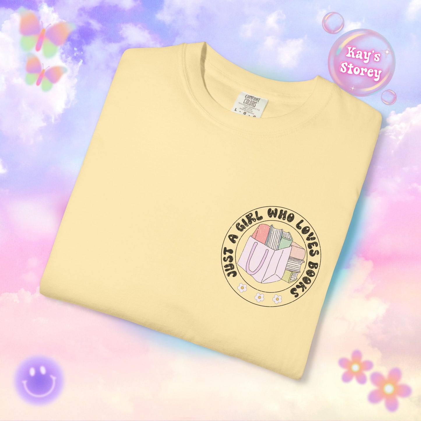Just A Girl Who Loves Books Comfort Colors T-Shirt