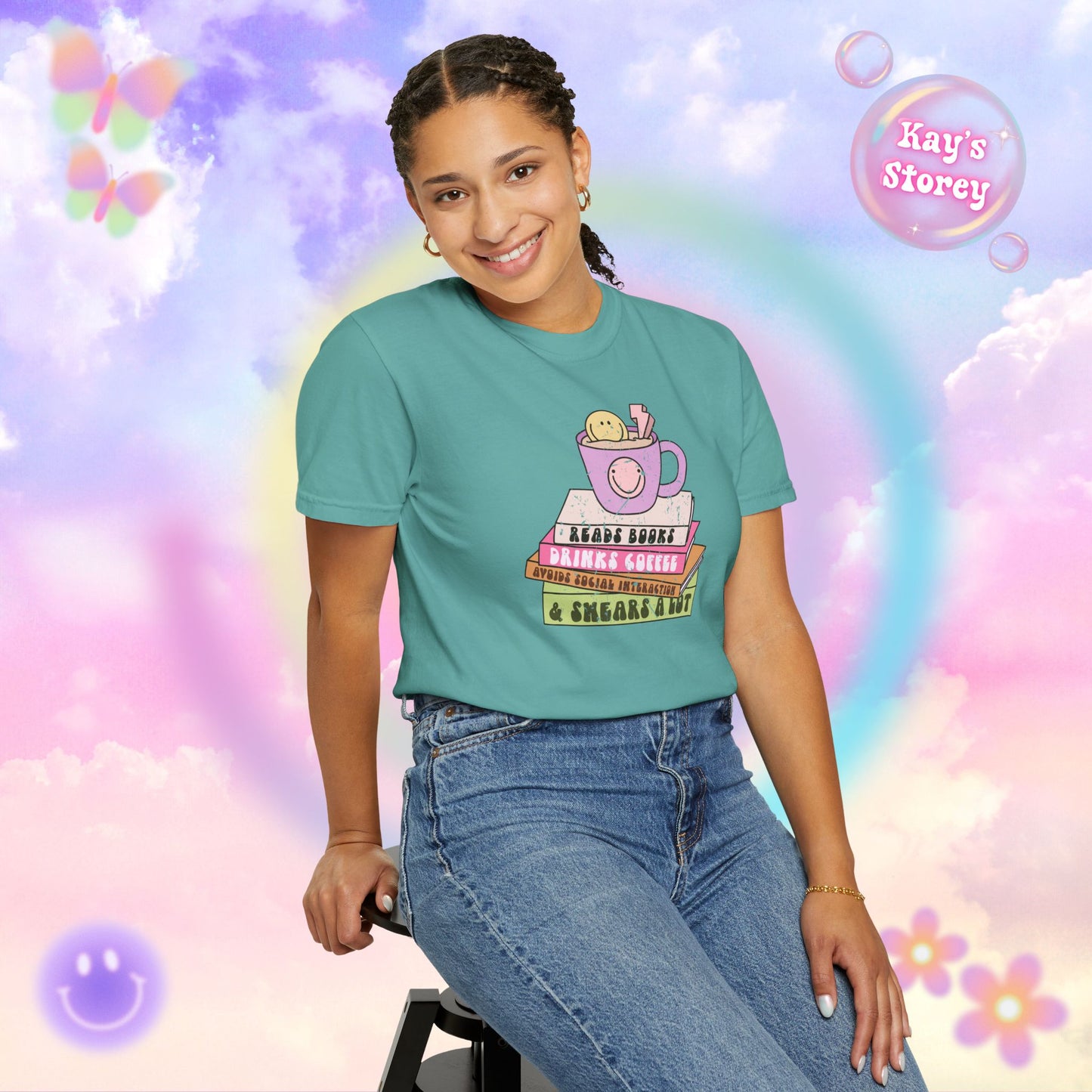Reads Books... Comfort Colors T-Shirt