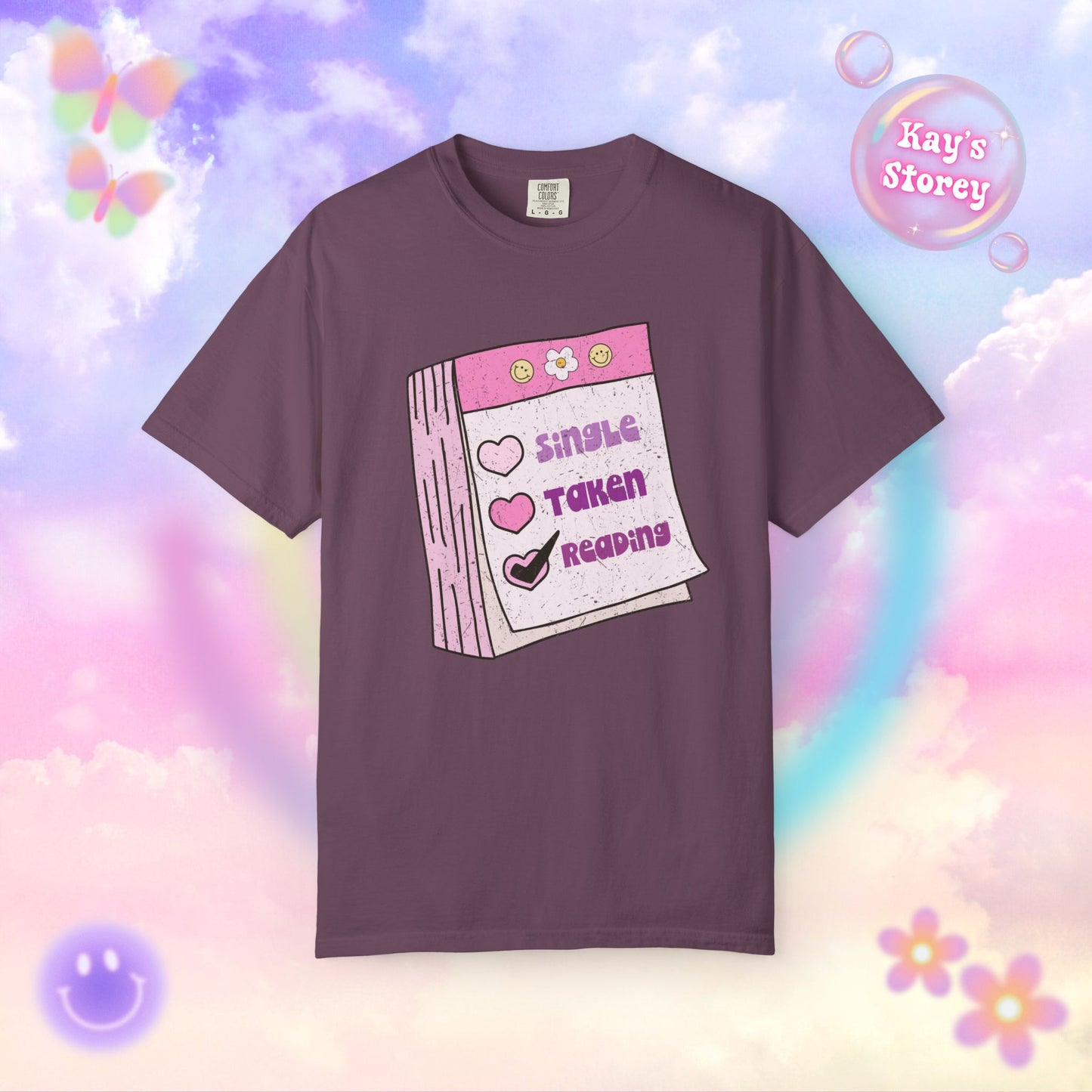 Single, Taken, Reading Comfort Colors T-Shirt