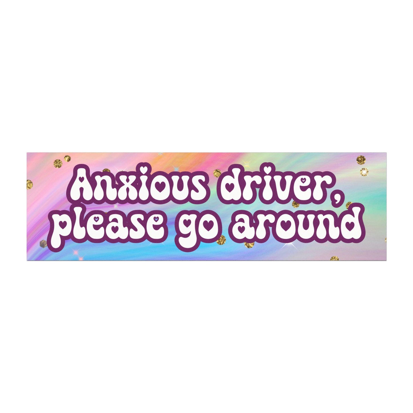 Anxious Driver Car Magnet
