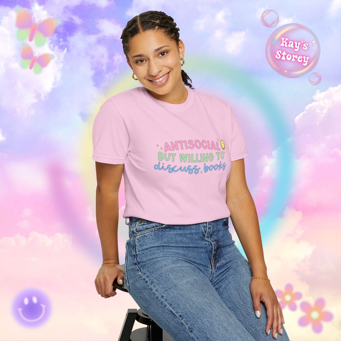 Willing to Discuss Books Comfort Colors T-Shirt