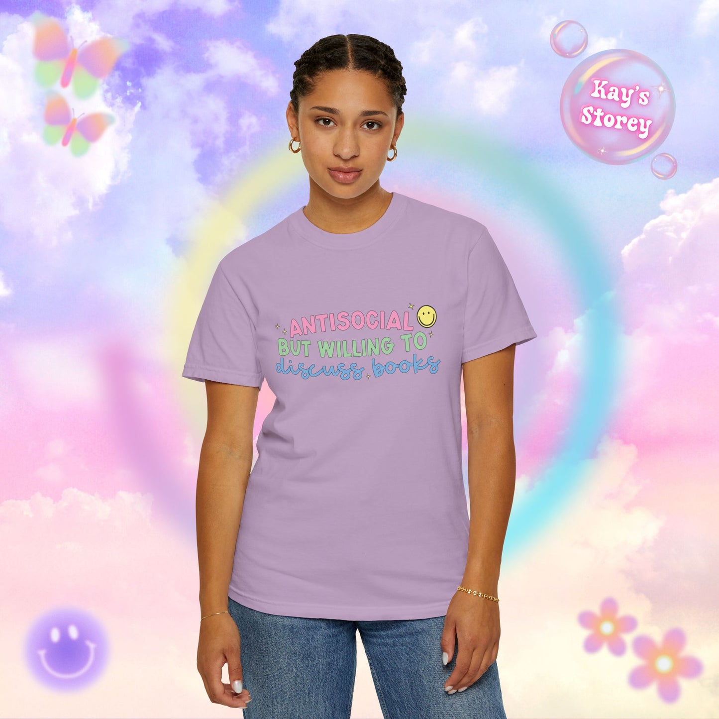 Willing to Discuss Books Comfort Colors T-Shirt