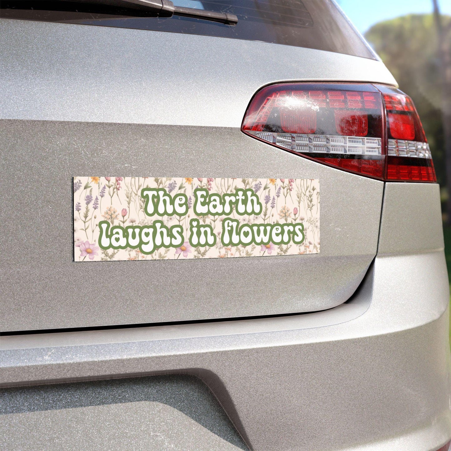 The Earth Laughs In Flowers Car Magnet