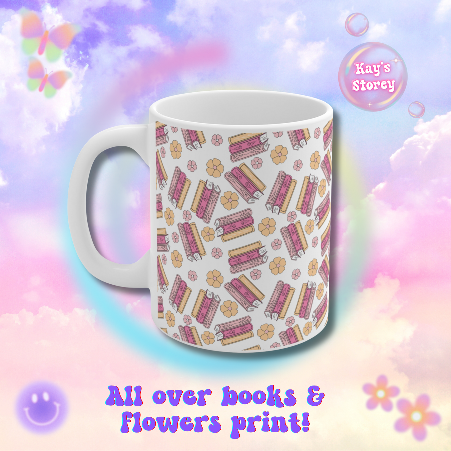 Personalized Name Bookish Mug