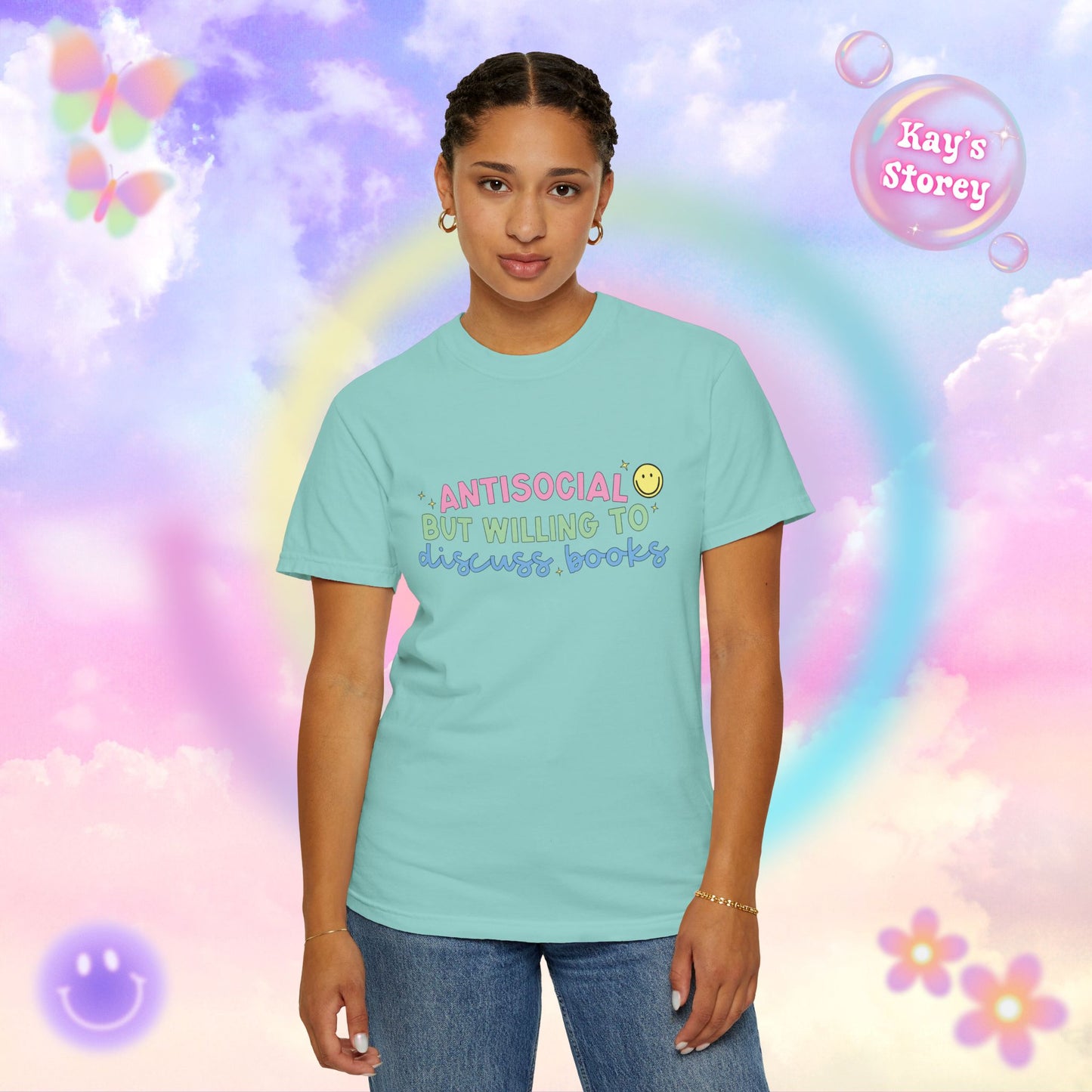 Willing to Discuss Books Comfort Colors T-Shirt