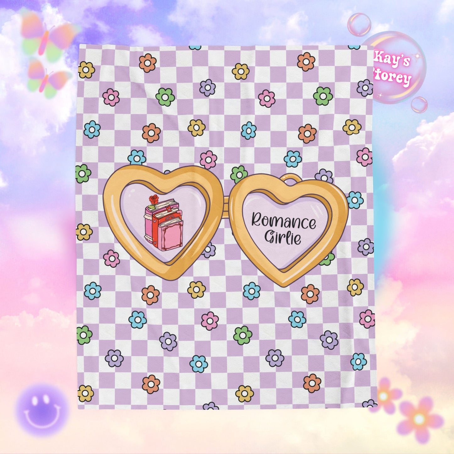 Purple Romance Girlie Velveteen Plush Blanket