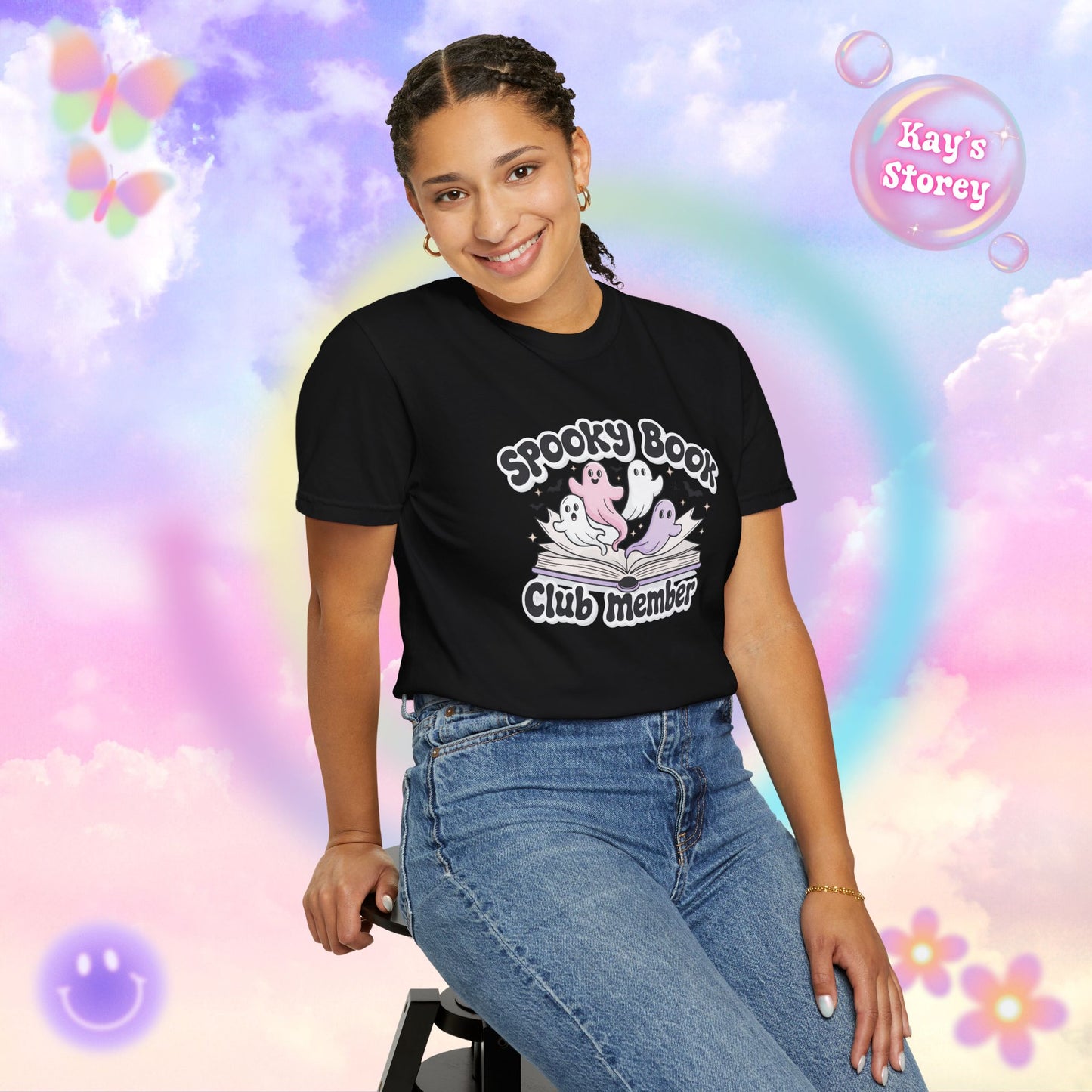 Spooky Book Club Member Comfort Colors T-Shirt