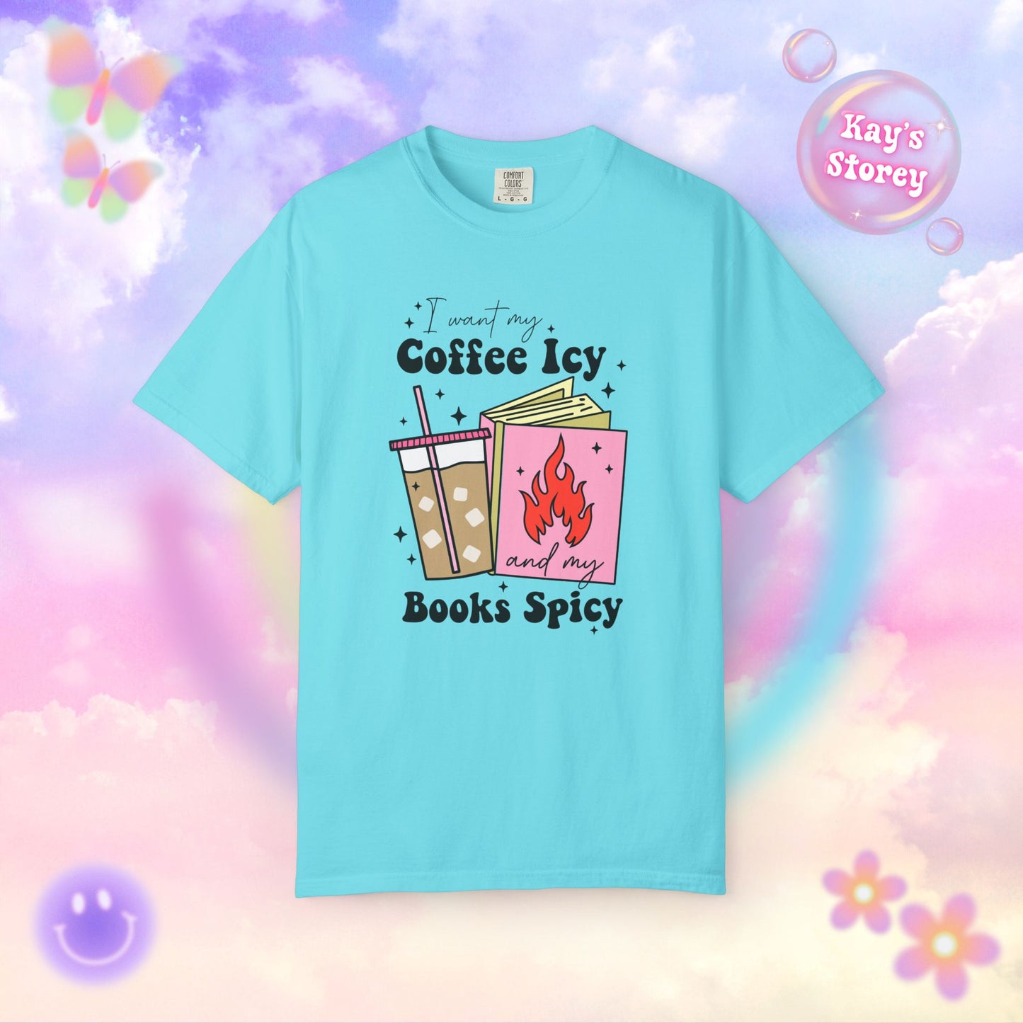 Coffee Icy Books Spicy Comfort Colors T-Shirt